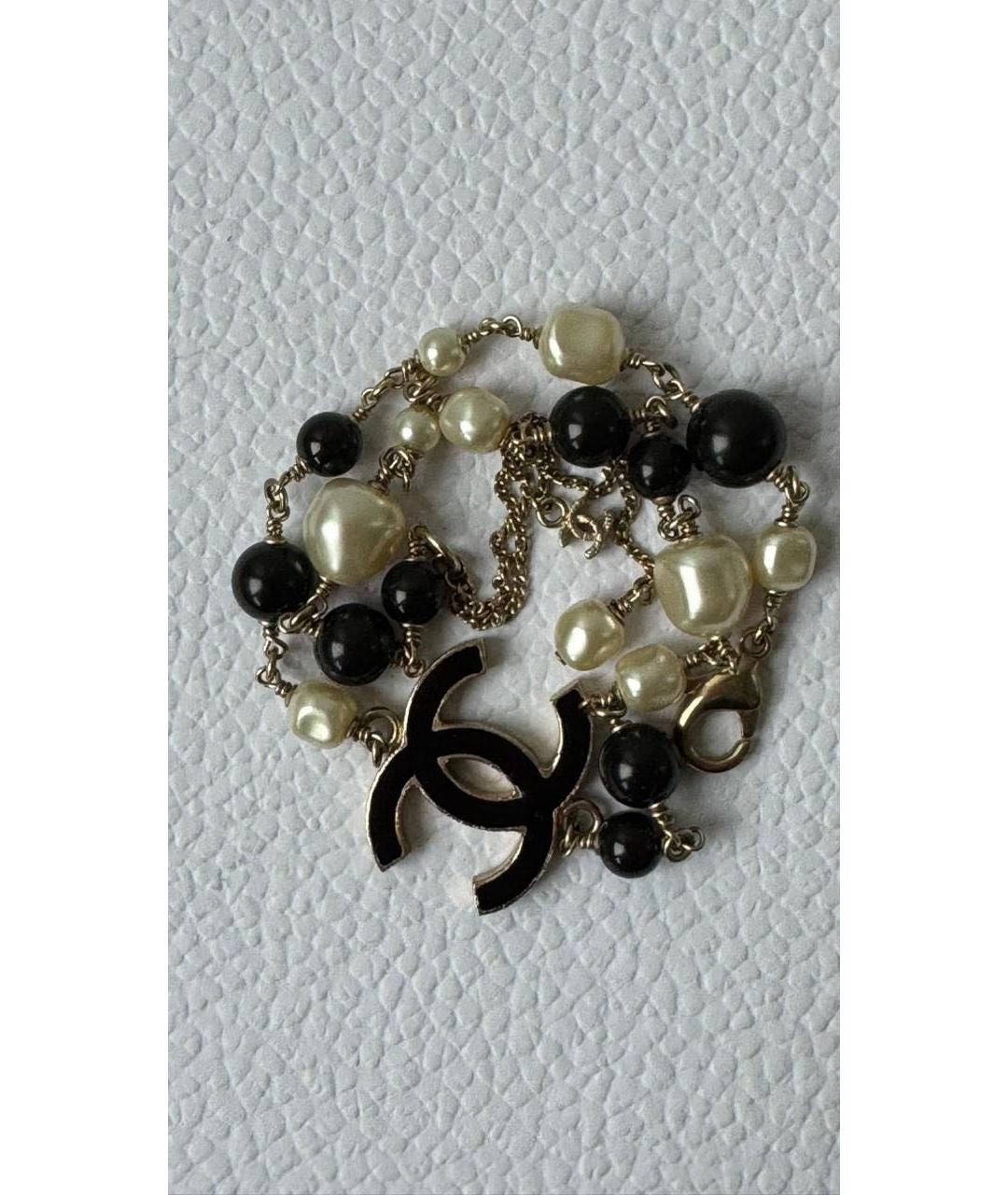 CHANEL Белое жемчужное колье, фото 4