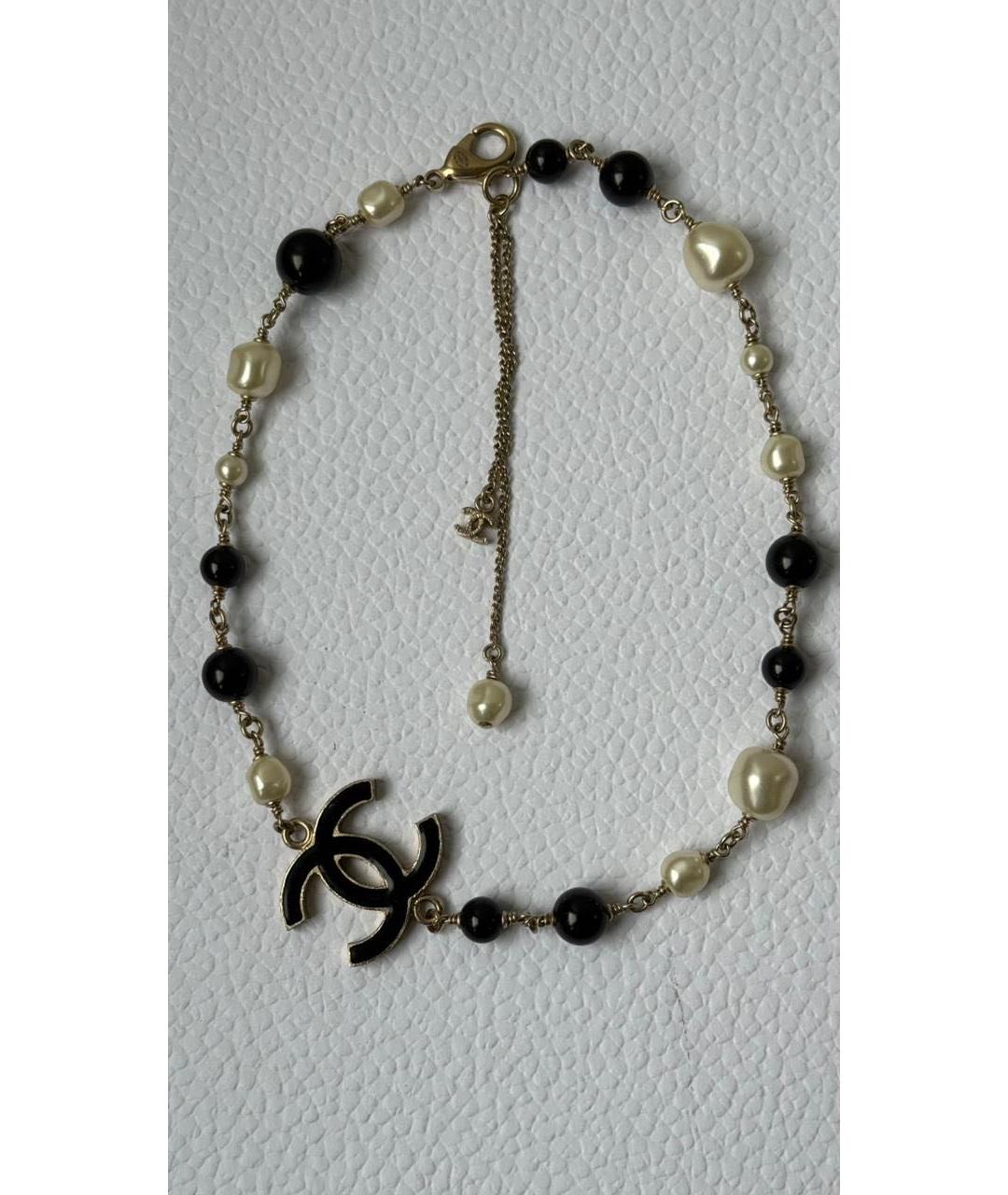 CHANEL Белое жемчужное колье, фото 5