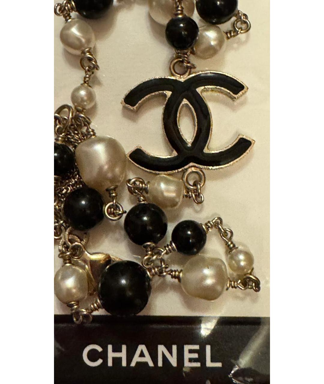 CHANEL Белое жемчужное колье, фото 2
