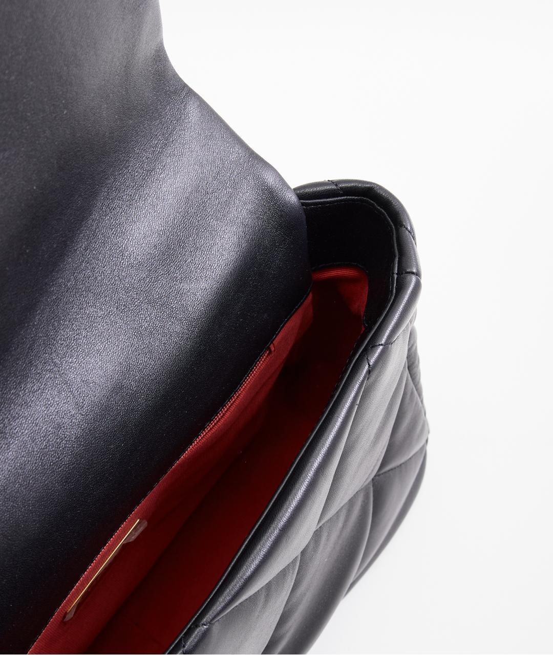 CHANEL Черная кожаная сумка через плечо, фото 5