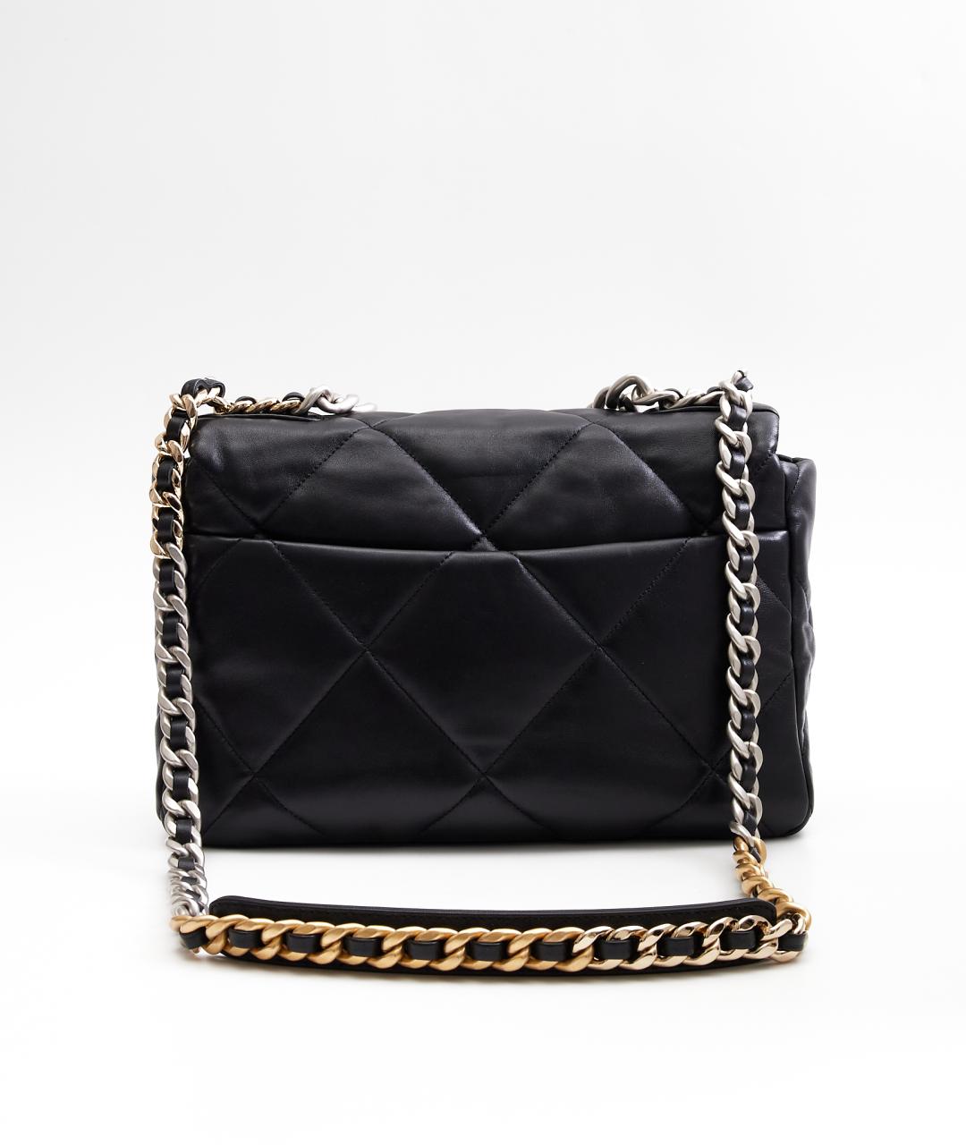 CHANEL Черная кожаная сумка через плечо, фото 7