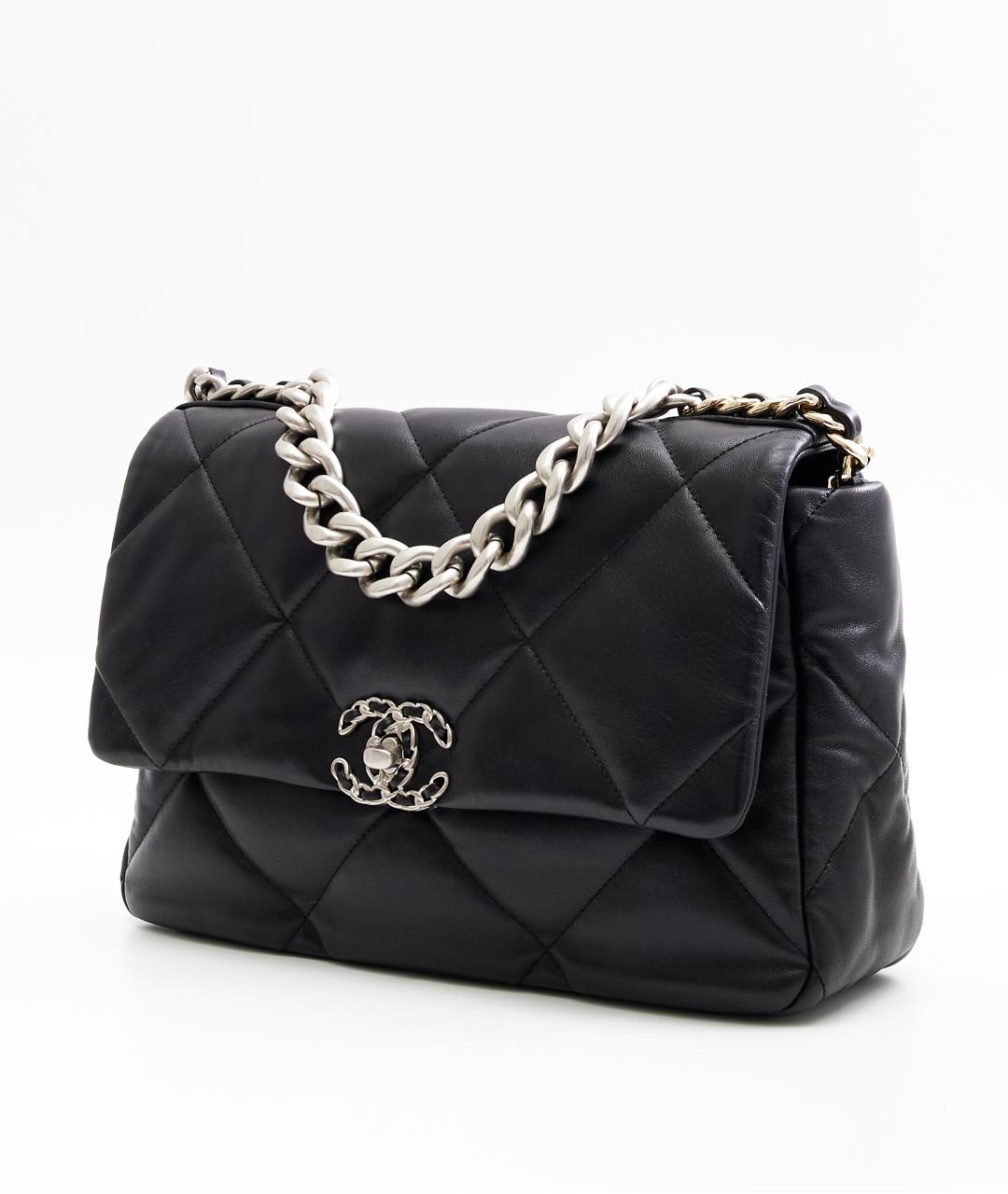 CHANEL Черная кожаная сумка через плечо, фото 3
