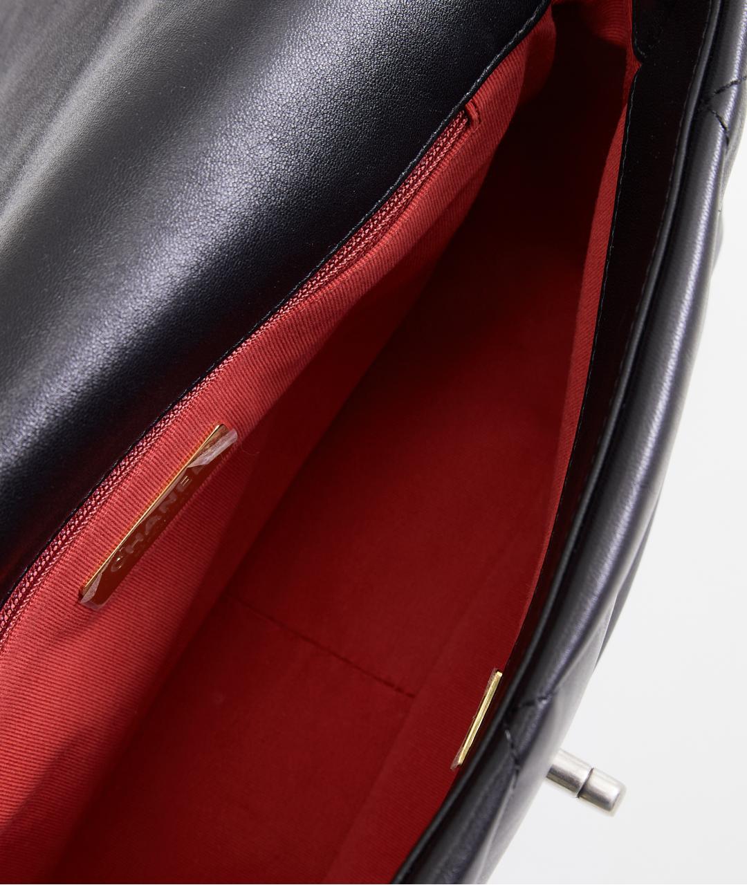 CHANEL Черная кожаная сумка через плечо, фото 6