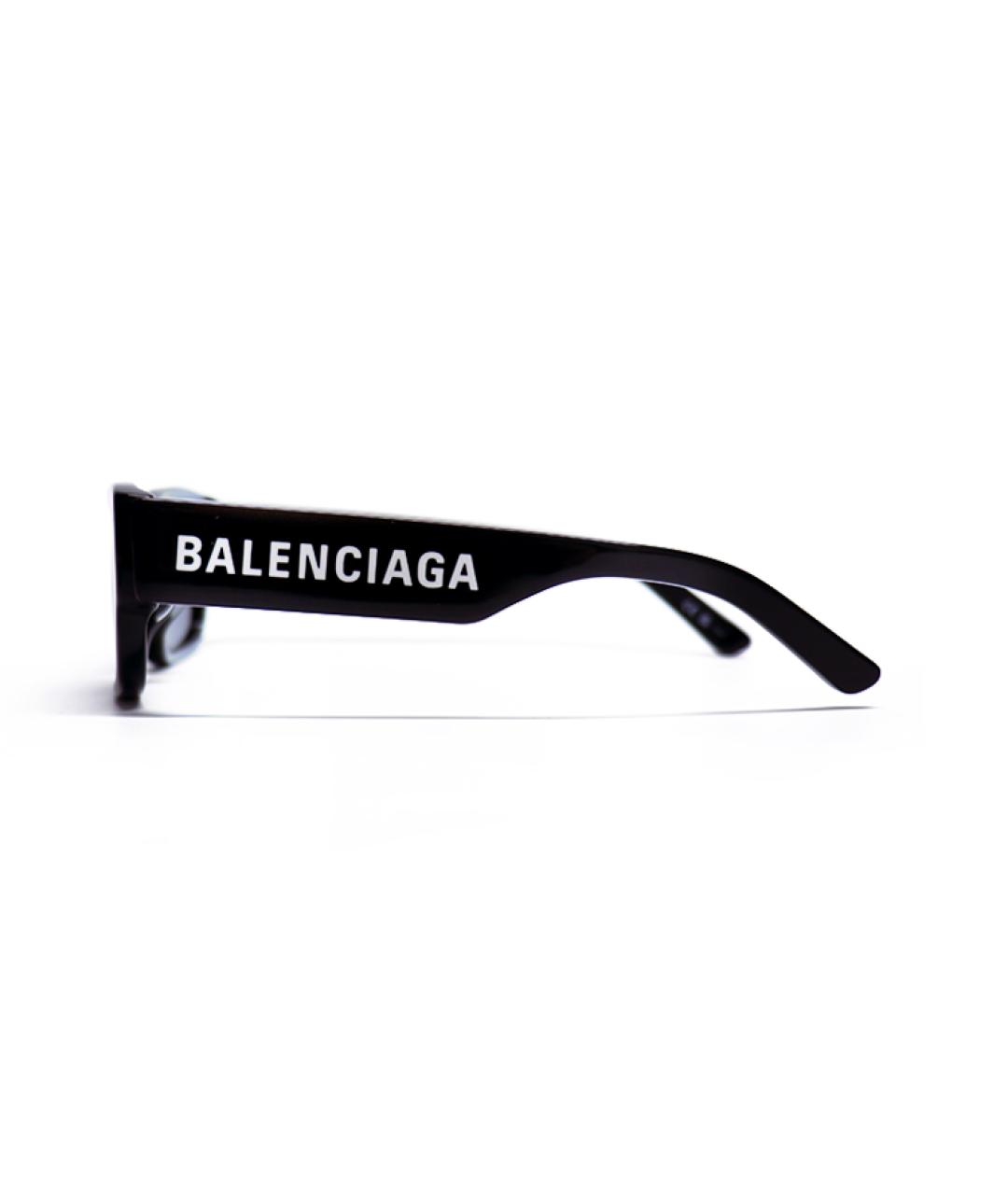 BALENCIAGA Черные пластиковые солнцезащитные очки, фото 4