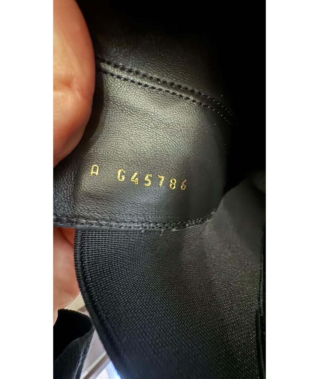 CHANEL Черные кожаные сапоги, фото 6