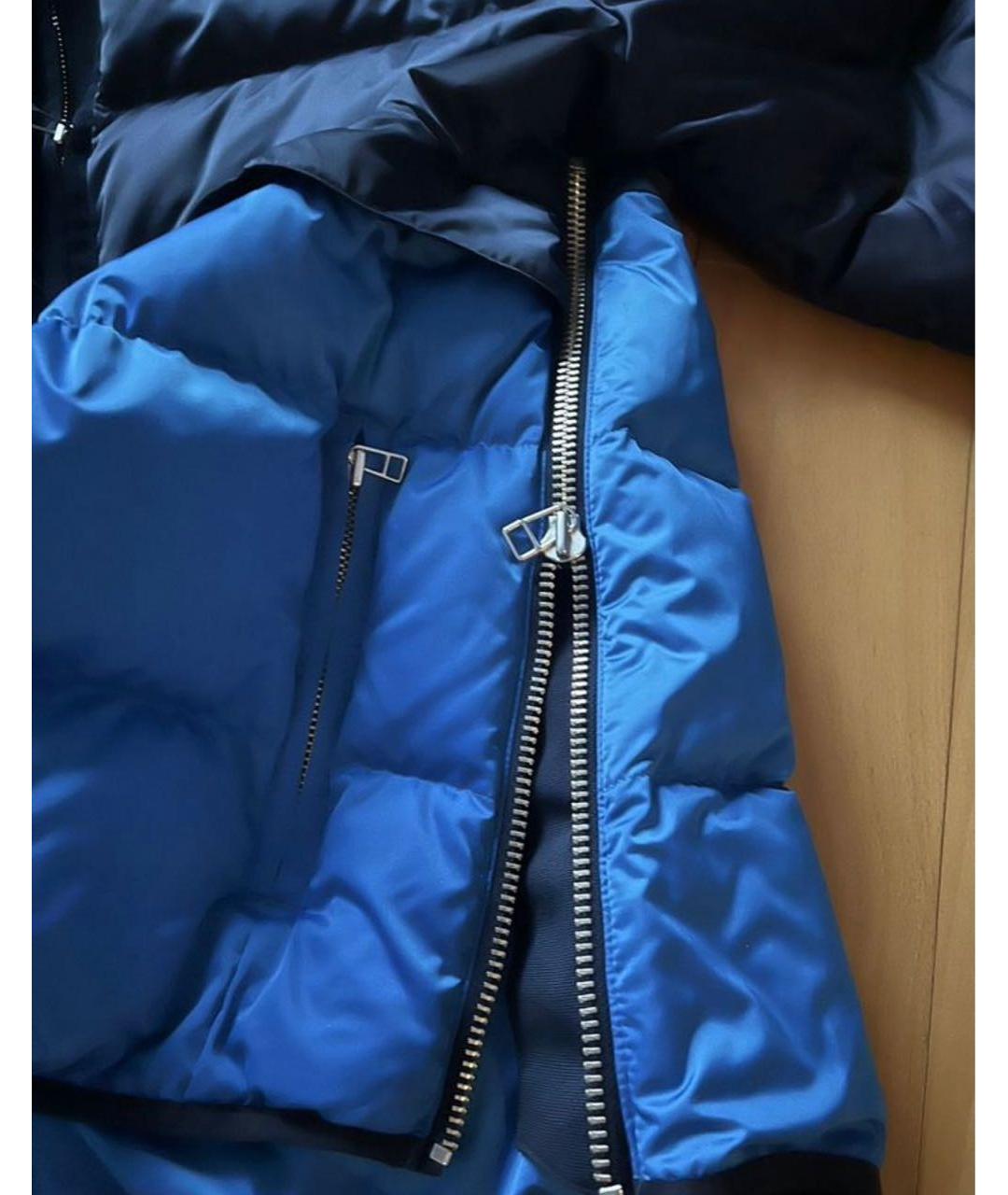 TORY BURCH Синий полиэстеровый пуховик, фото 3