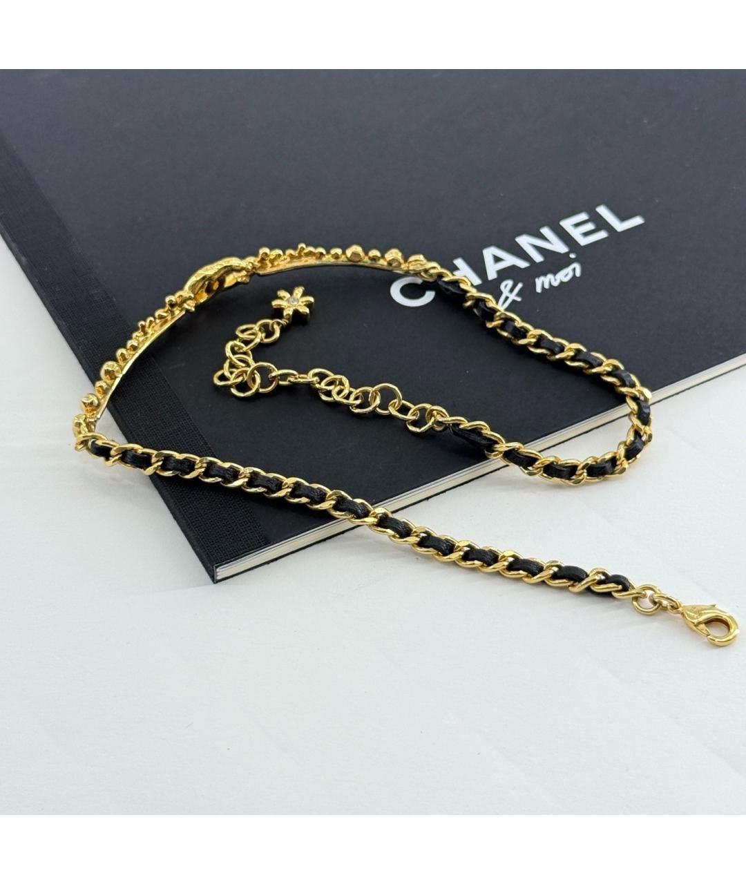 CHANEL Золотое металлическое колье, фото 2