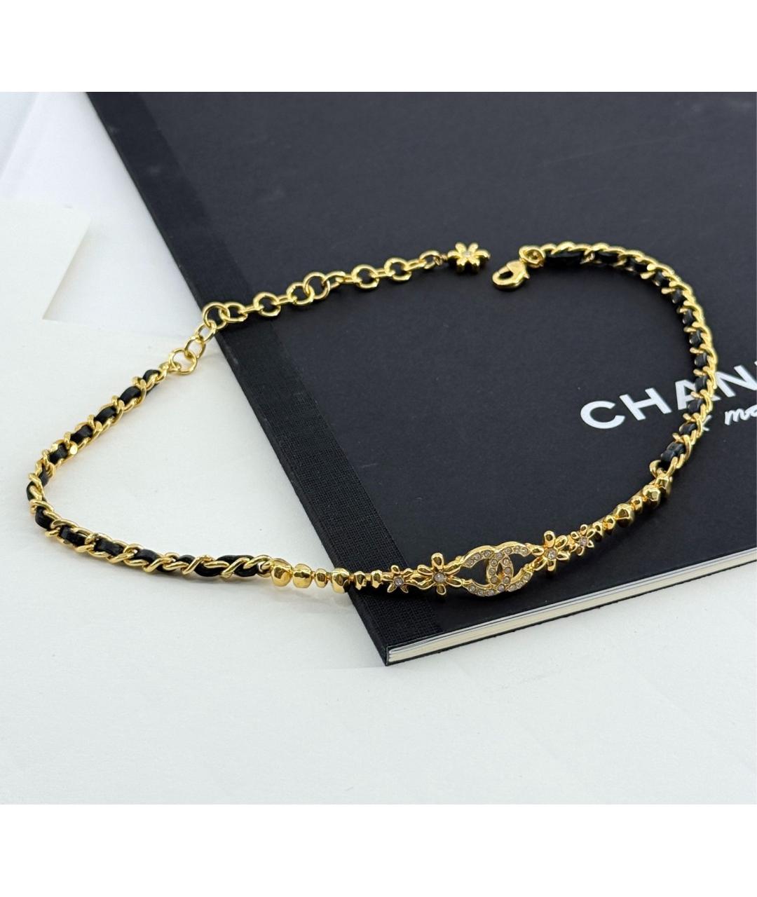 CHANEL Золотое металлическое колье, фото 7