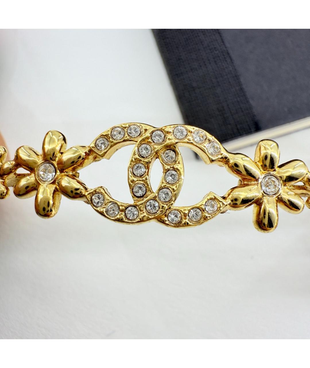 CHANEL Золотое металлическое колье, фото 4