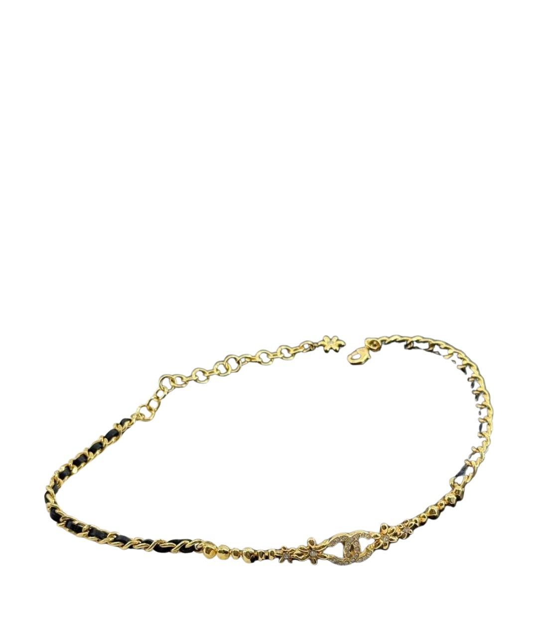 CHANEL Золотое металлическое колье, фото 1