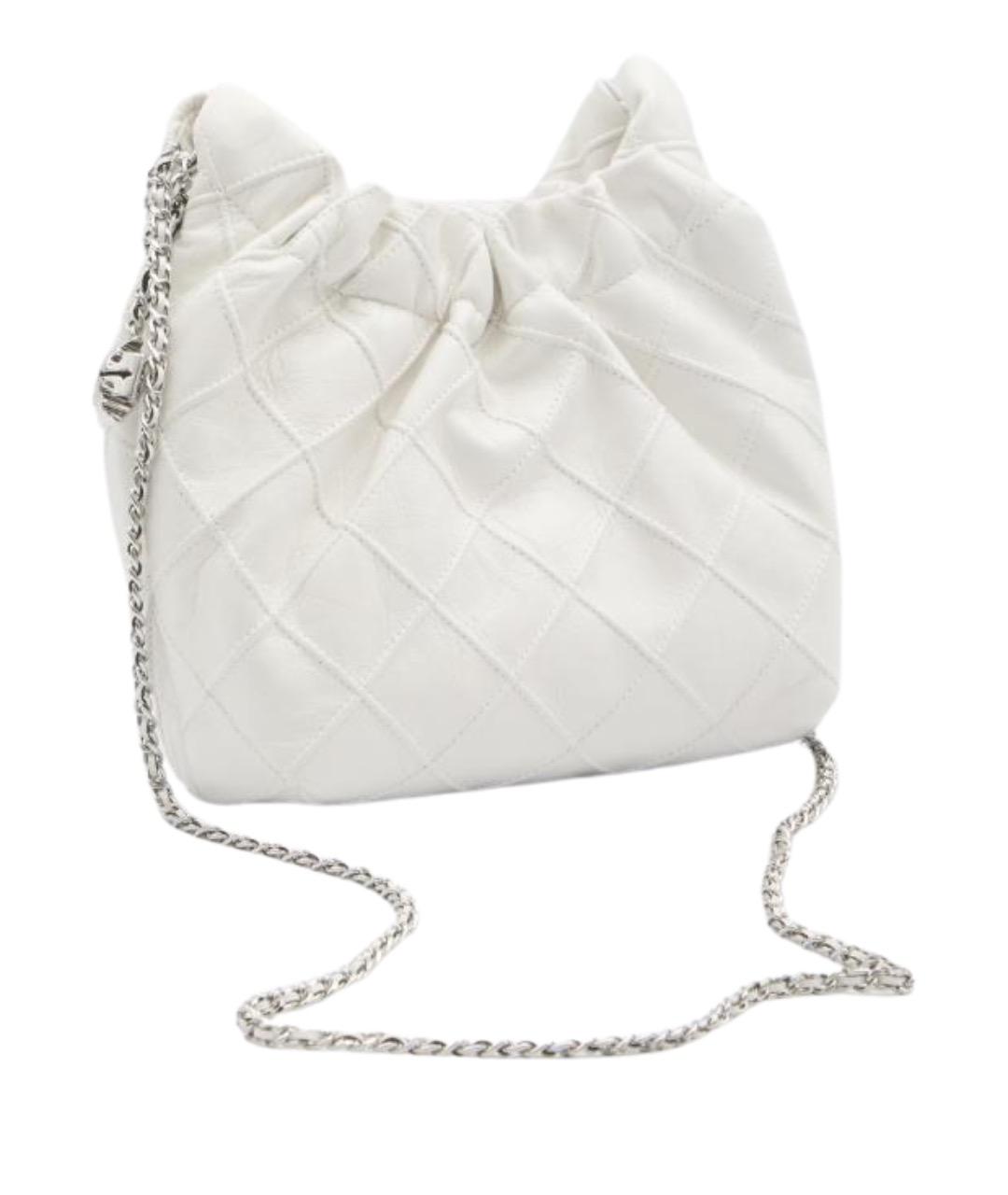 TORY BURCH Белая кожаная сумка через плечо, фото 1