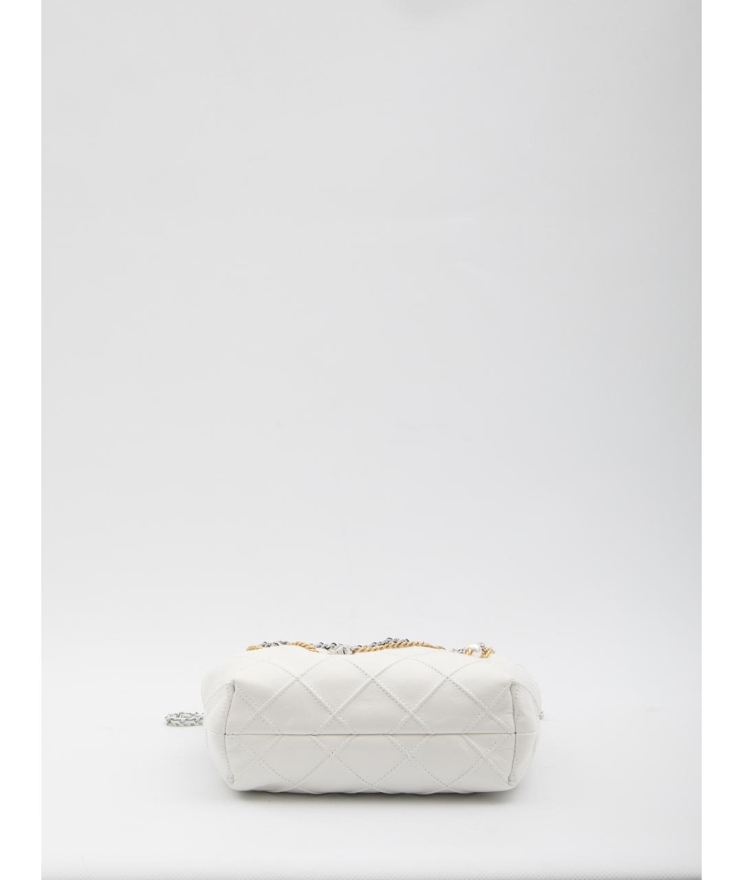 TORY BURCH Белая кожаная сумка через плечо, фото 2