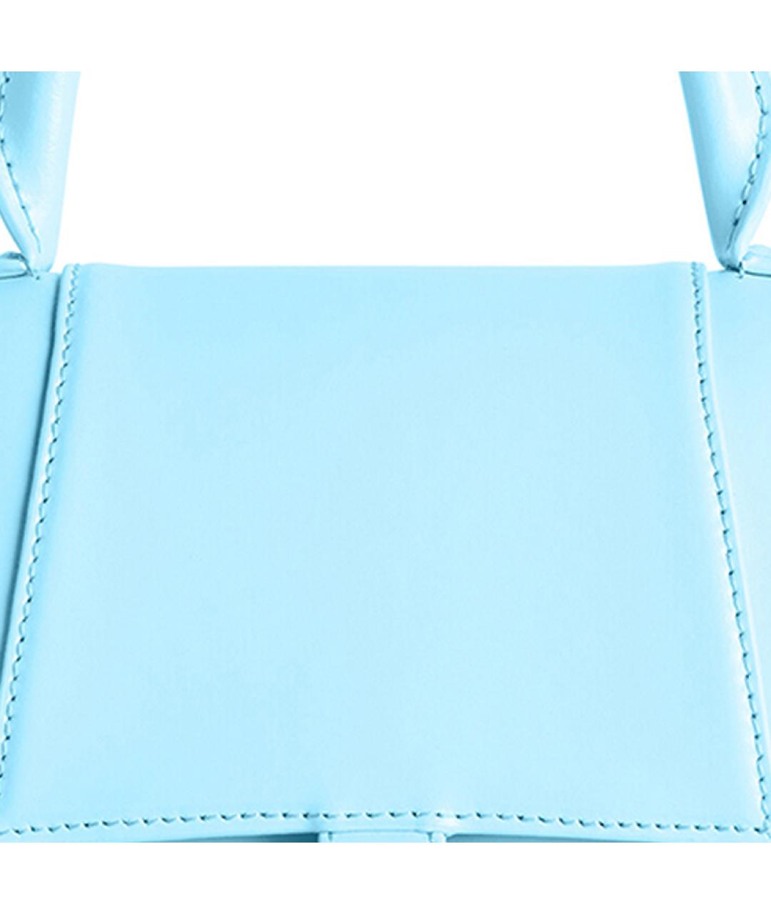 BALENCIAGA Голубая кожаная сумка через плечо, фото 6