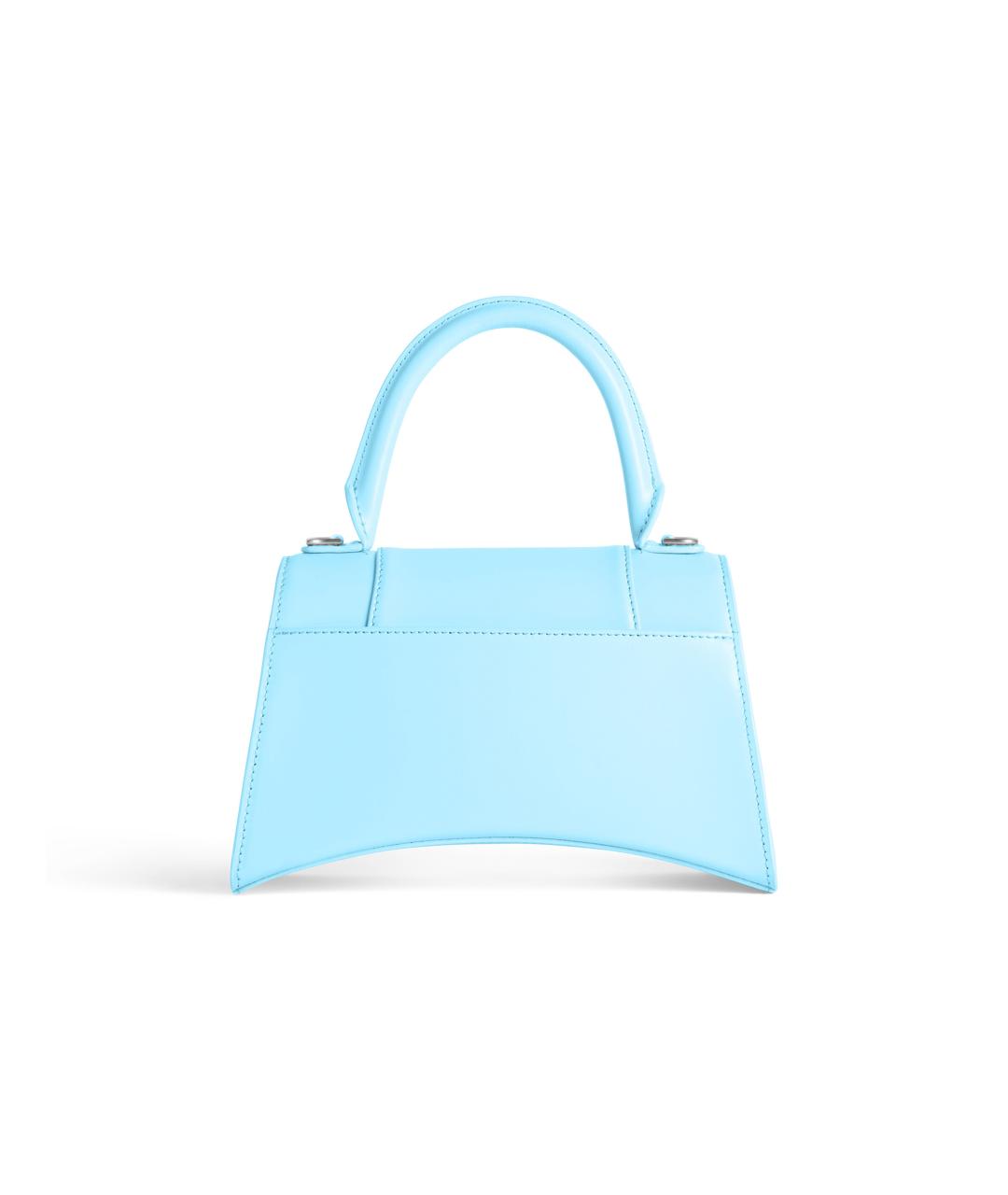 BALENCIAGA Голубая кожаная сумка через плечо, фото 5