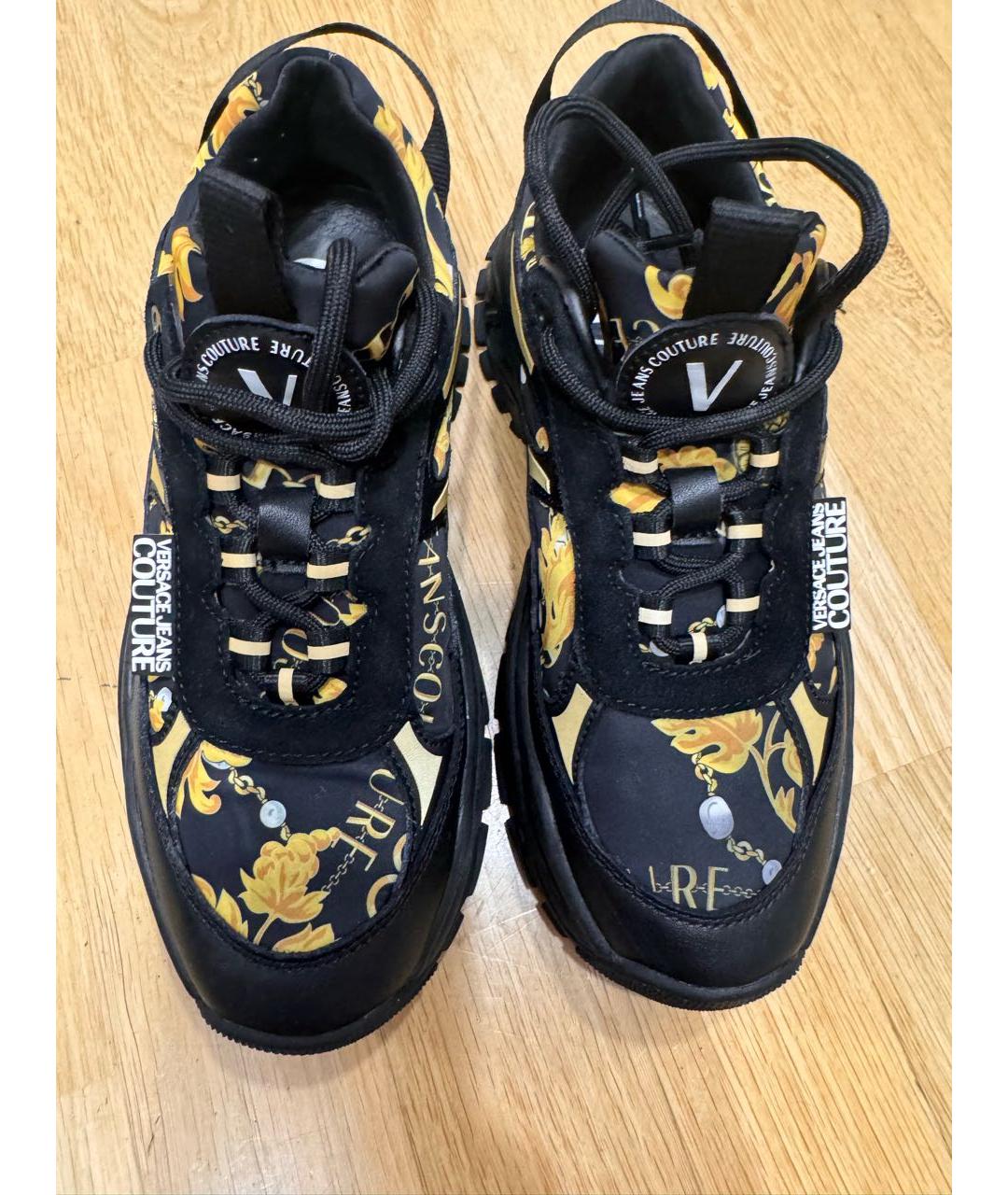VERSACE JEANS COUTURE Черные кроссовки, фото 2