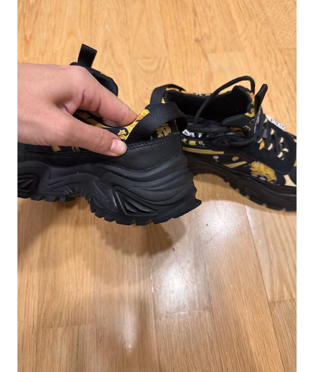 VERSACE JEANS COUTURE Черные кроссовки, фото 3