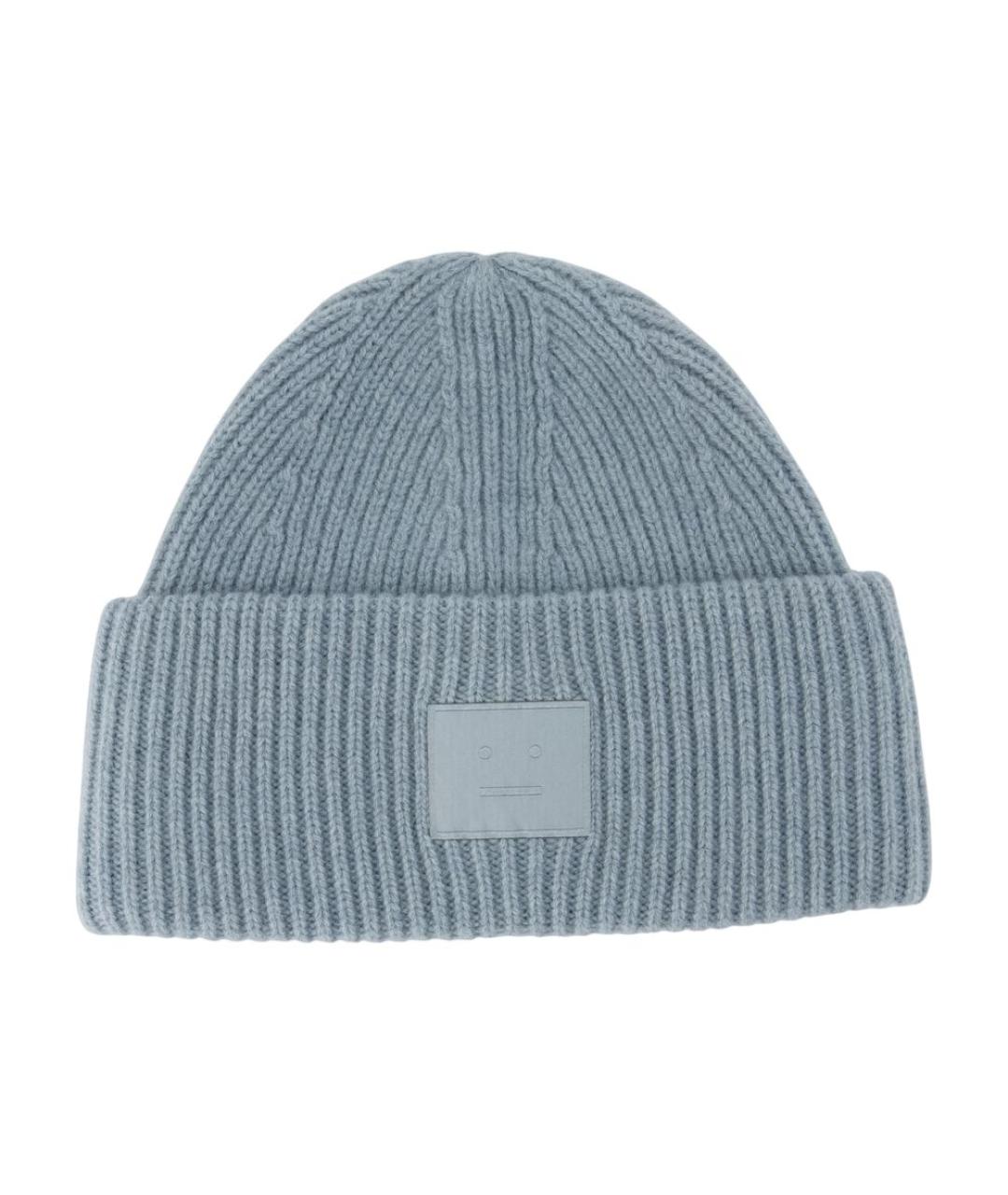 ACNE STUDIOS Синяя шерстяная шапка, фото 1