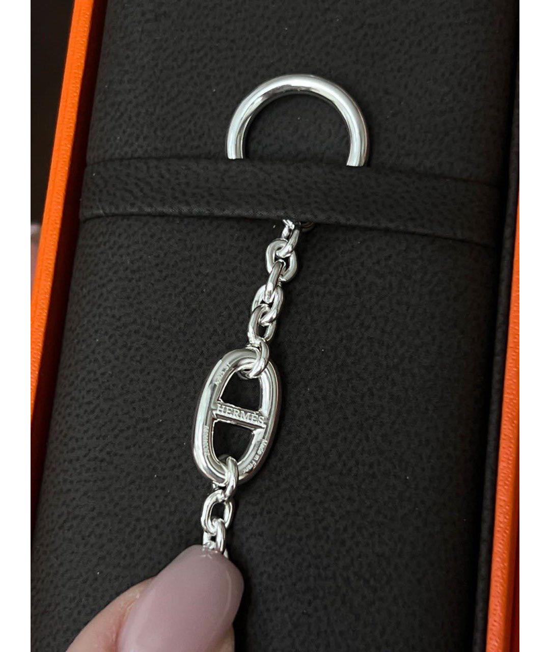 HERMES Серебрянный серебряный браслет, фото 4