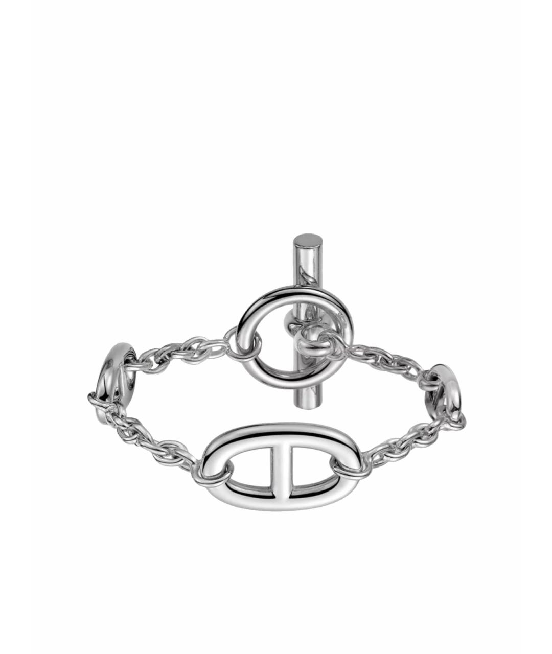 HERMES Серебрянный серебряный браслет, фото 1