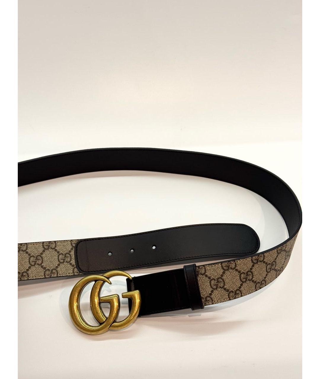 GUCCI Черный кожаный ремень, фото 7