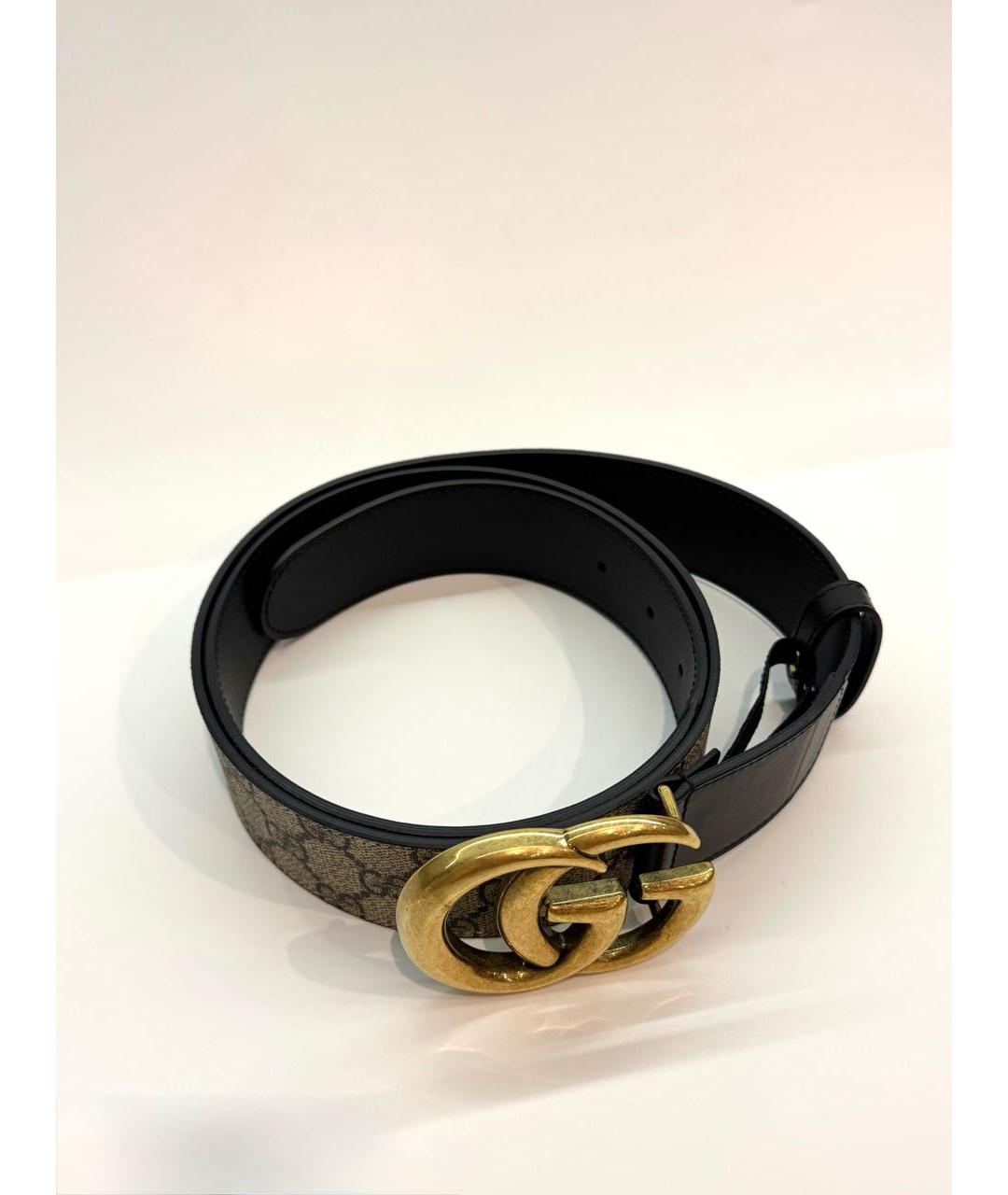 GUCCI Черный кожаный ремень, фото 5