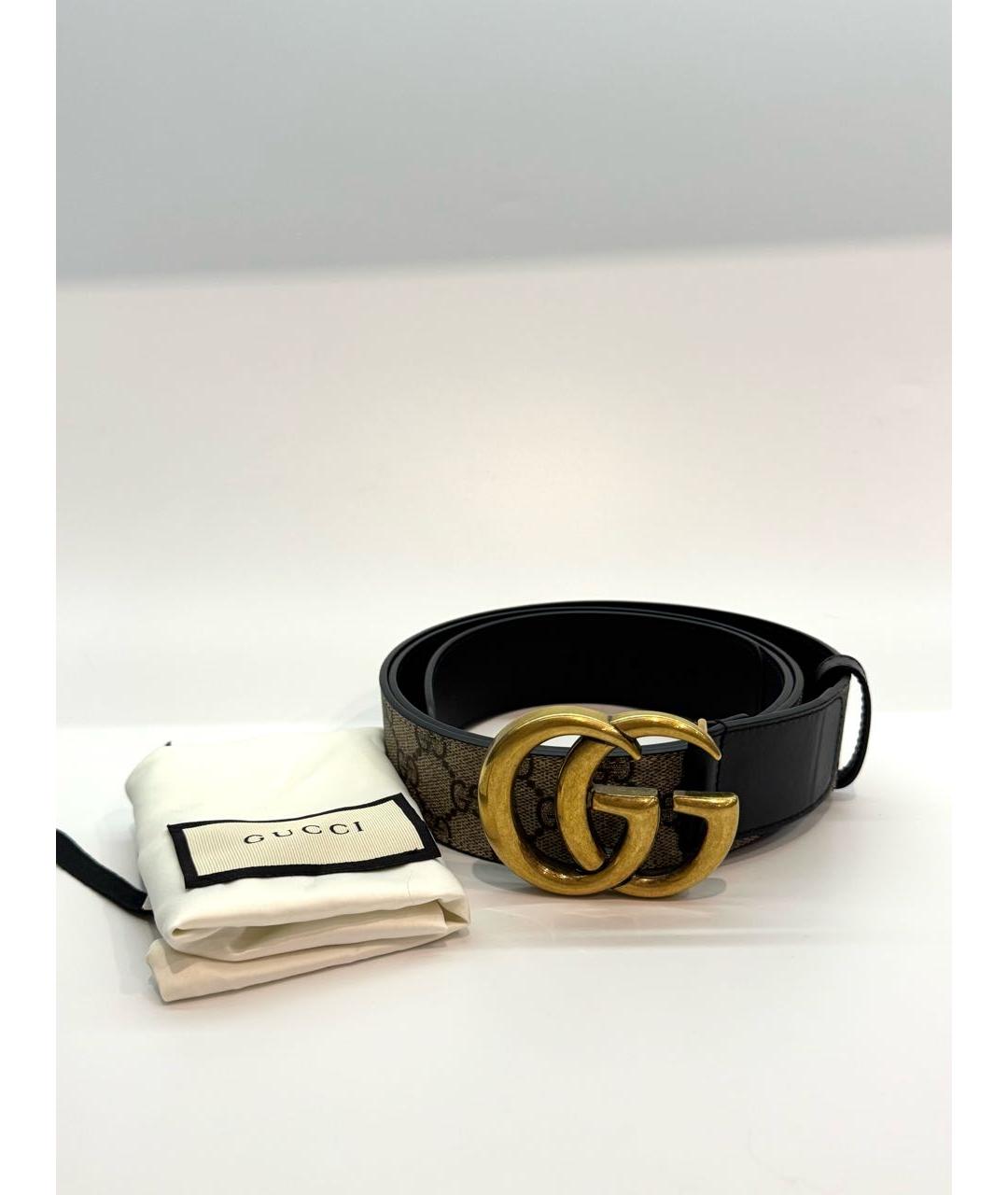 GUCCI Черный кожаный ремень, фото 4