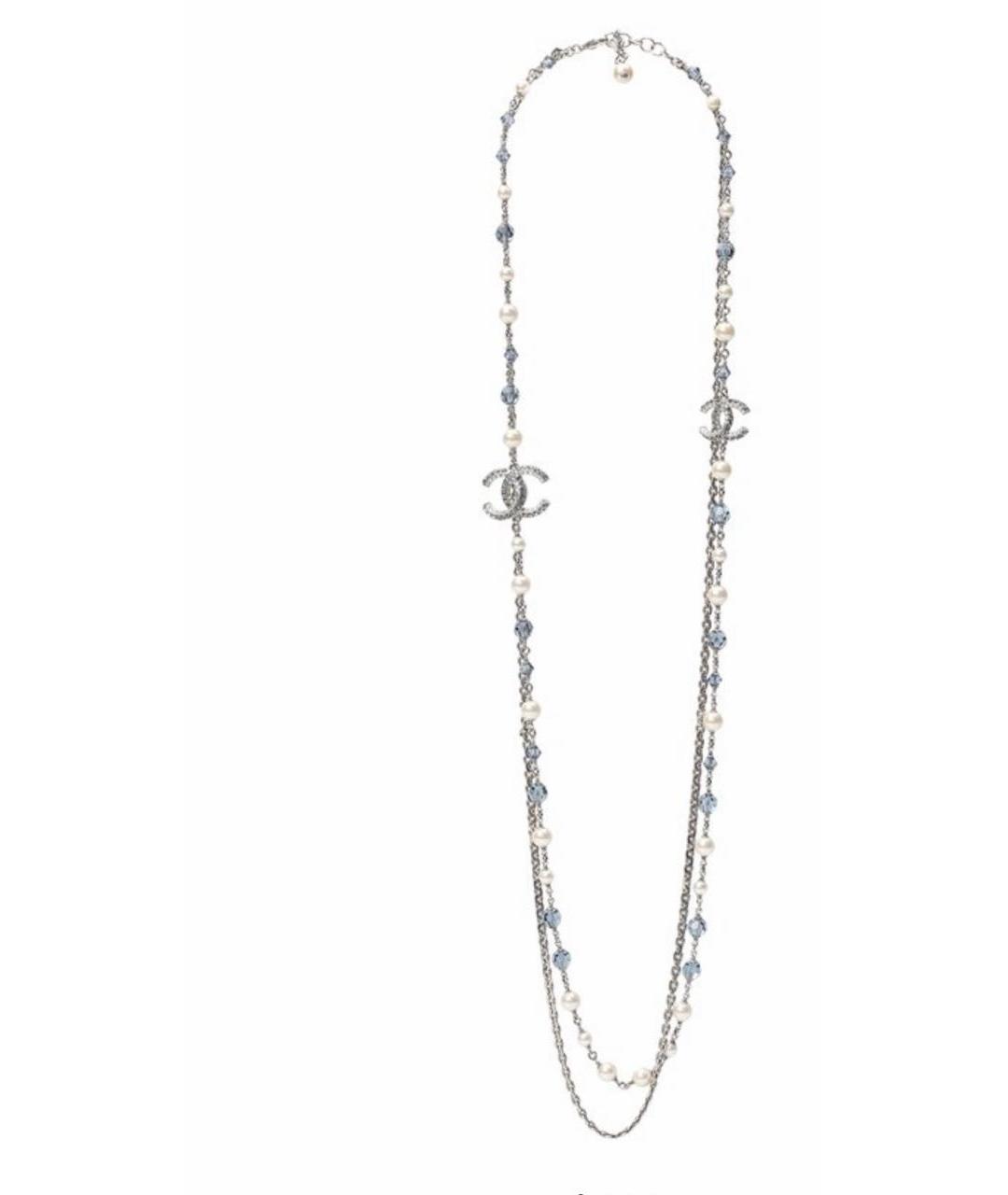 CHANEL Серебряное металлическое колье, фото 1