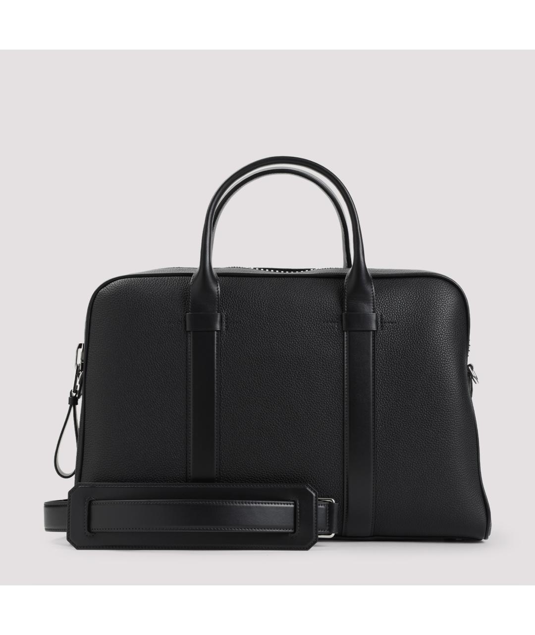 TOM FORD Черный кожаный портфель, фото 2