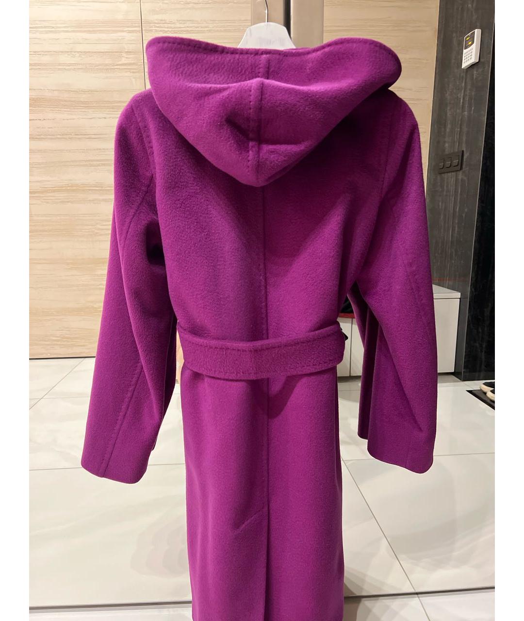 MAX MARA Фиолетовое вискозное пальто, фото 2