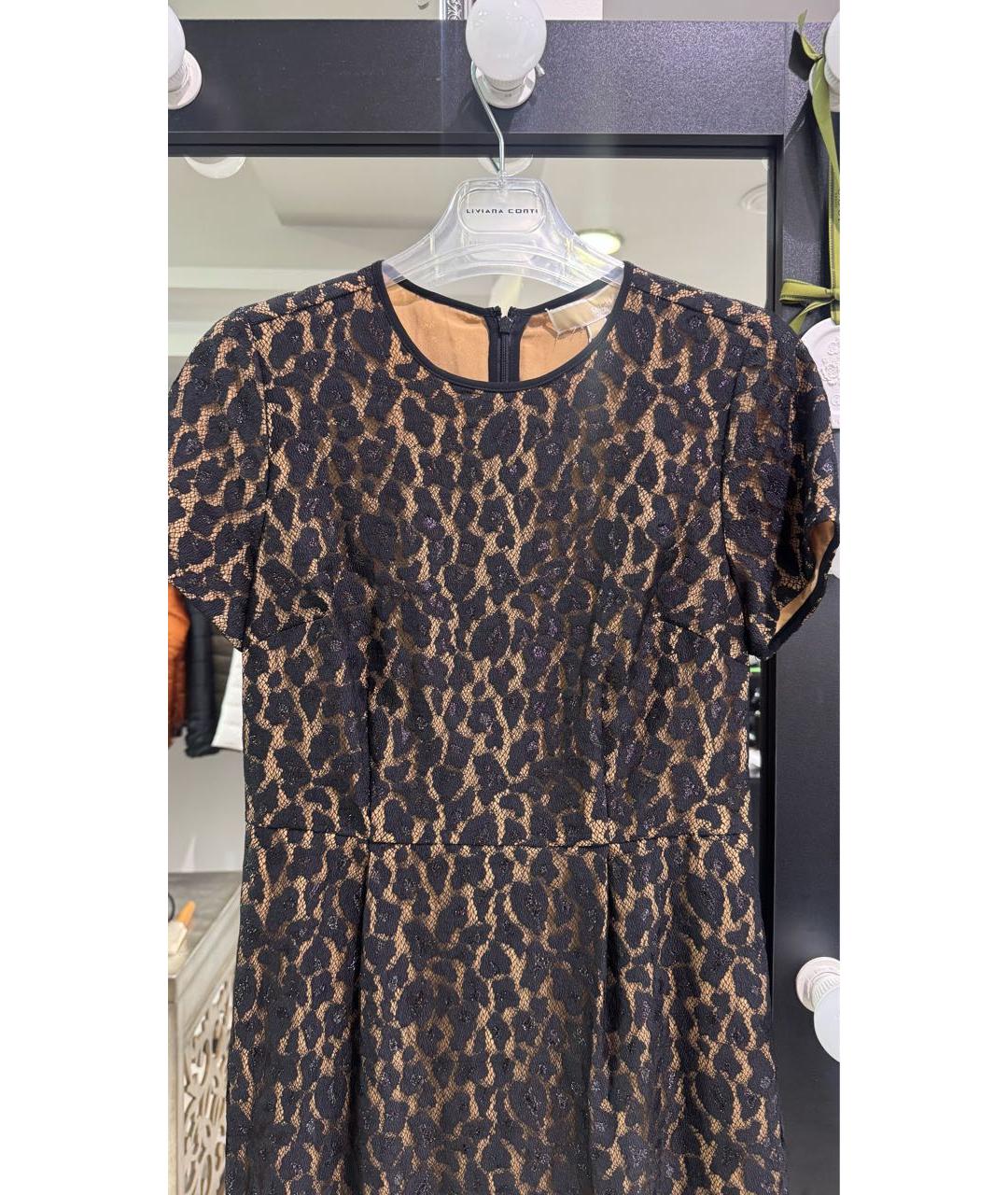 MICHAEL KORS Черное кружевное коктейльное платье, фото 3