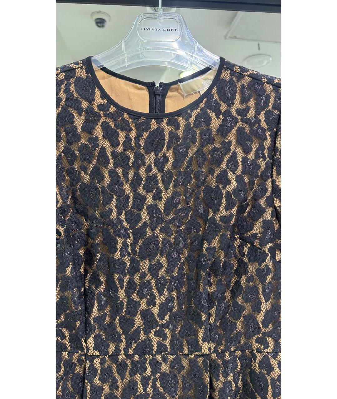 MICHAEL KORS Черное кружевное коктейльное платье, фото 4