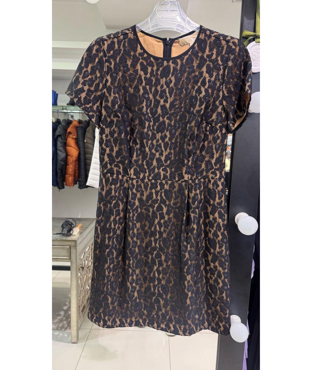 MICHAEL KORS Черное кружевное коктейльное платье, фото 5