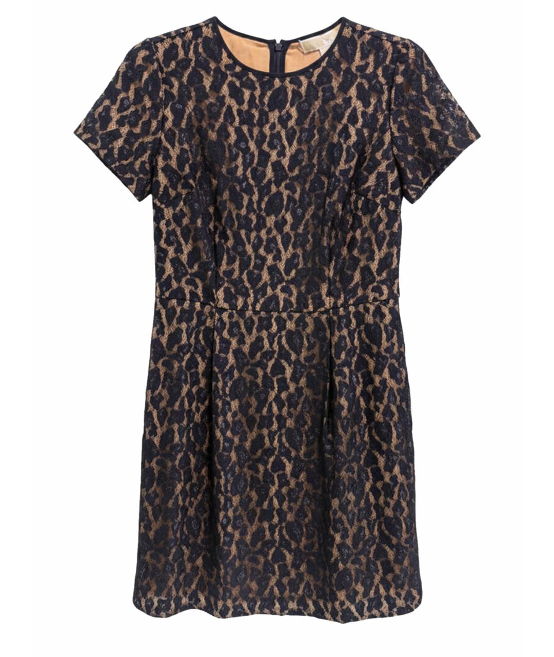 MICHAEL KORS Черное кружевное коктейльное платье, фото 1