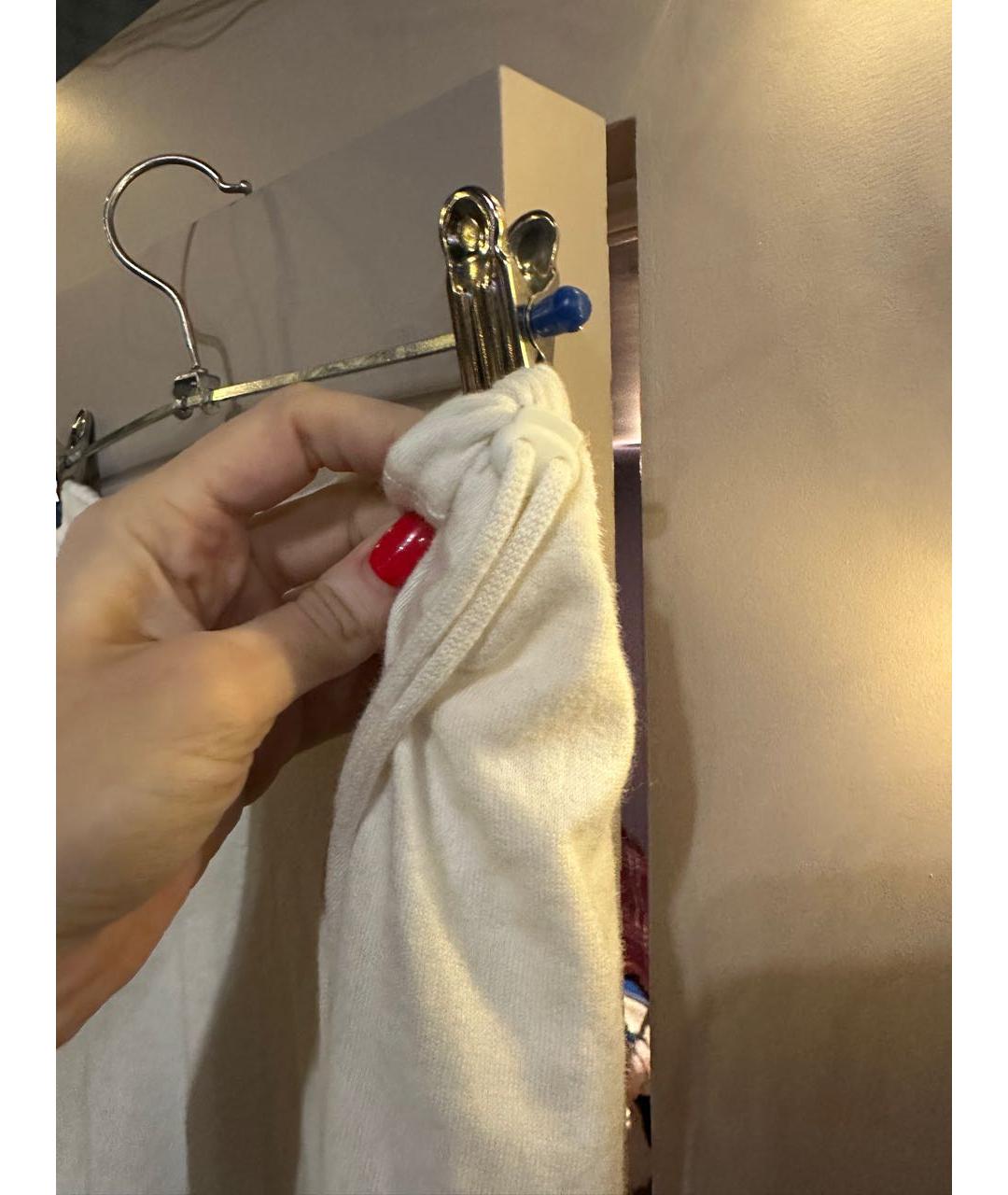 EXTREME CASHMERE Бежевые кашемировые прямые брюки, фото 3