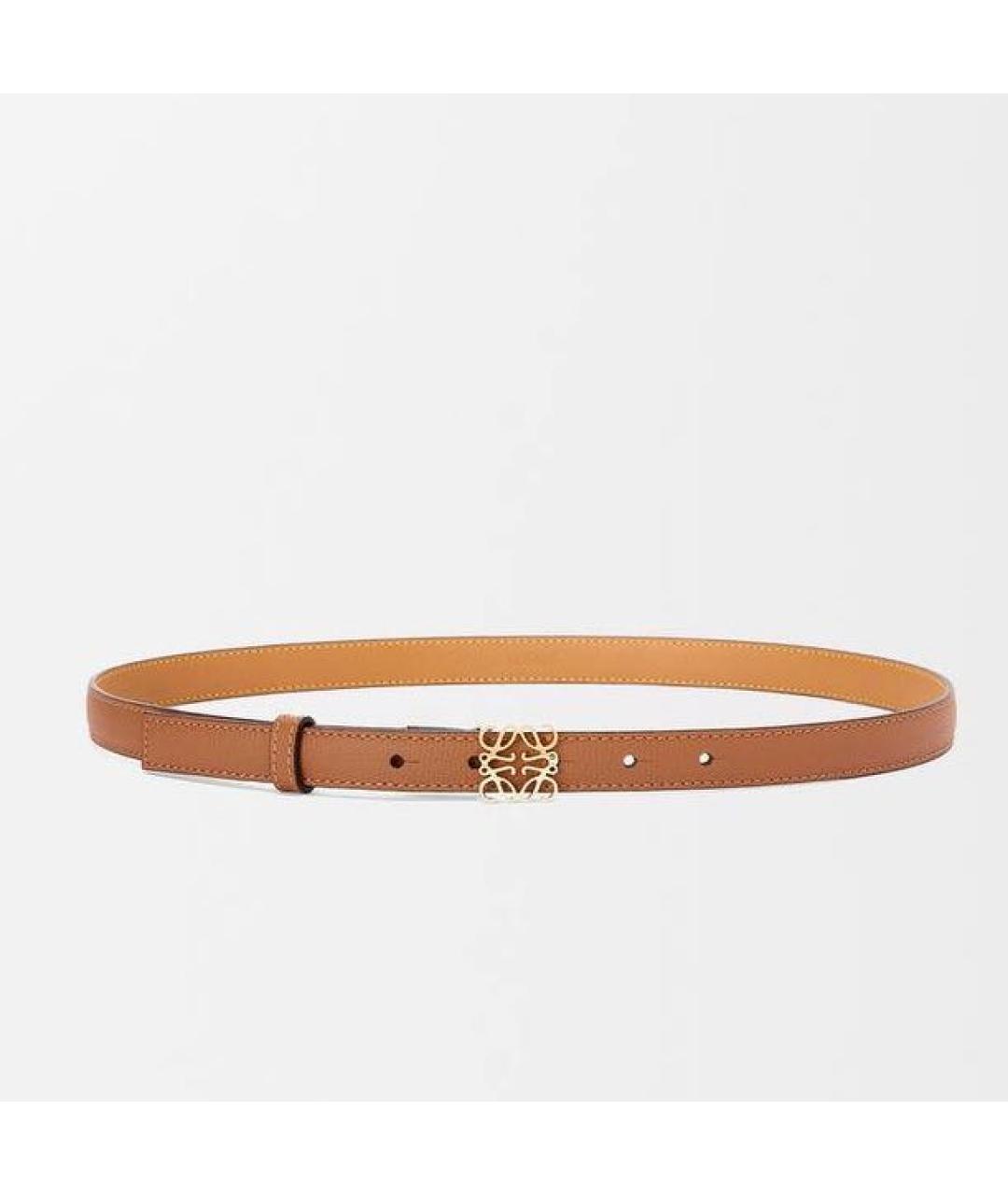 LOEWE Коричневый кожаный ремень, фото 5