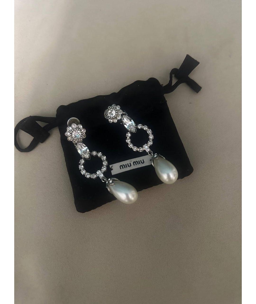 MIU MIU Салатовые серьги, фото 4