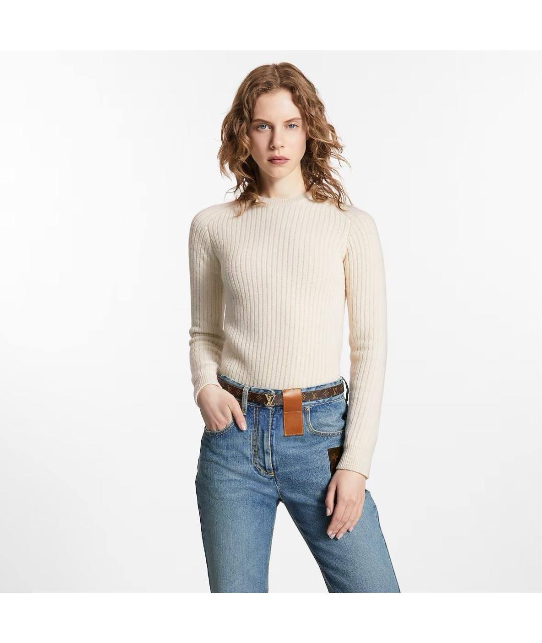 LOUIS VUITTON Черный кожаный ремень, фото 5