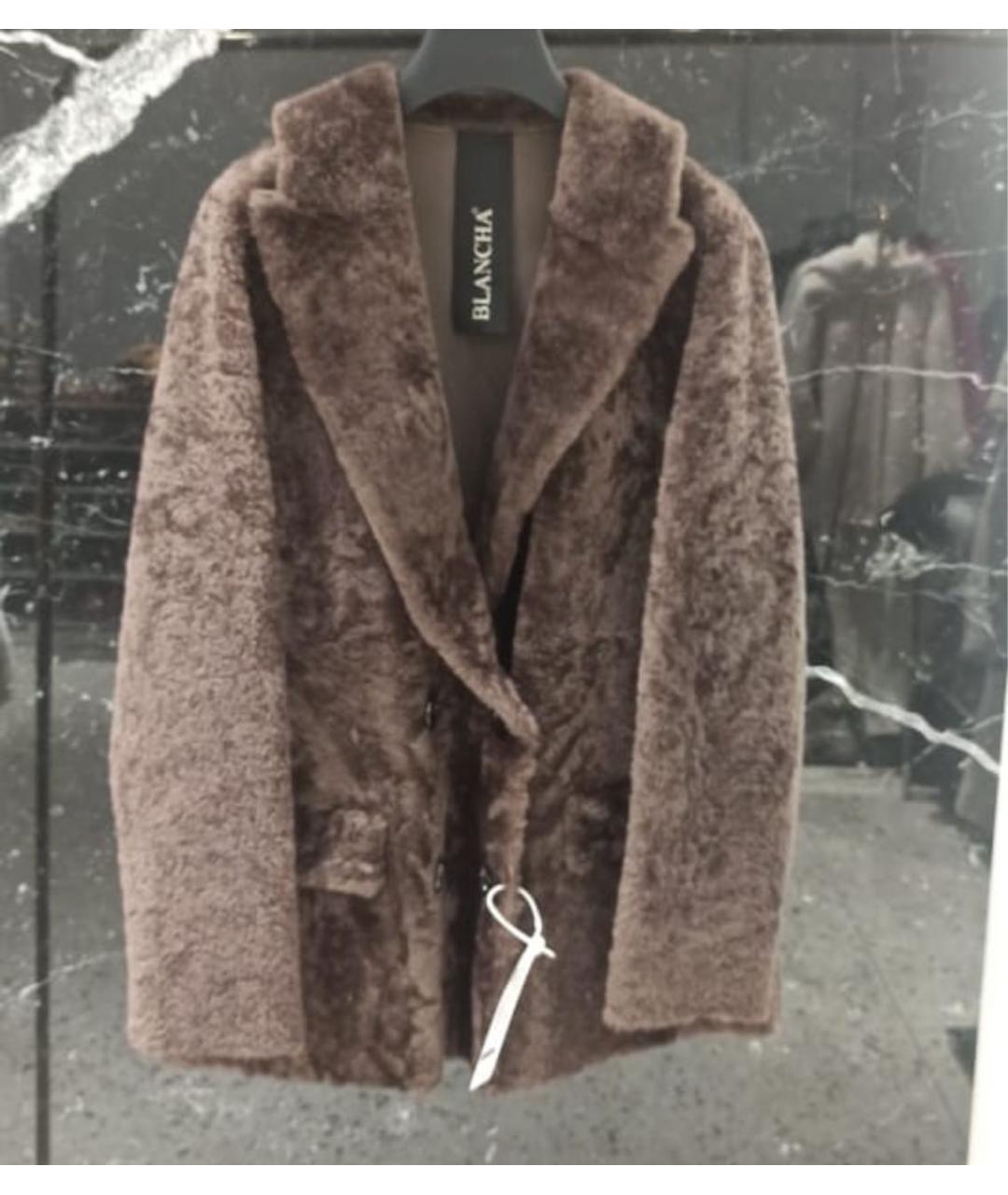 BLANCHA Коричневая дубленка, фото 2