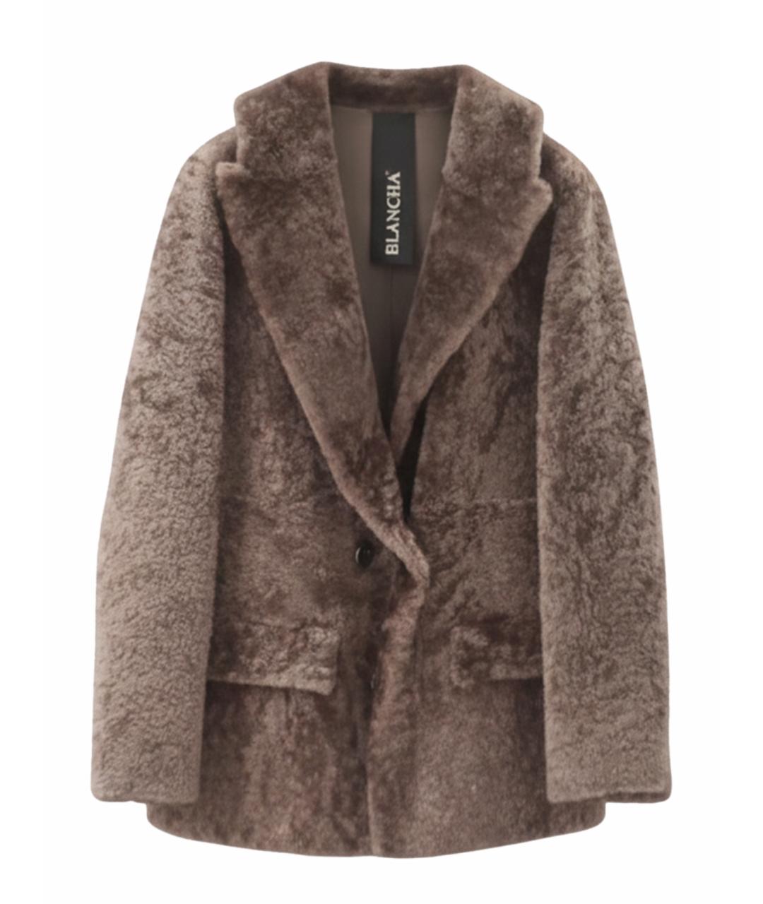 BLANCHA Коричневая дубленка, фото 1