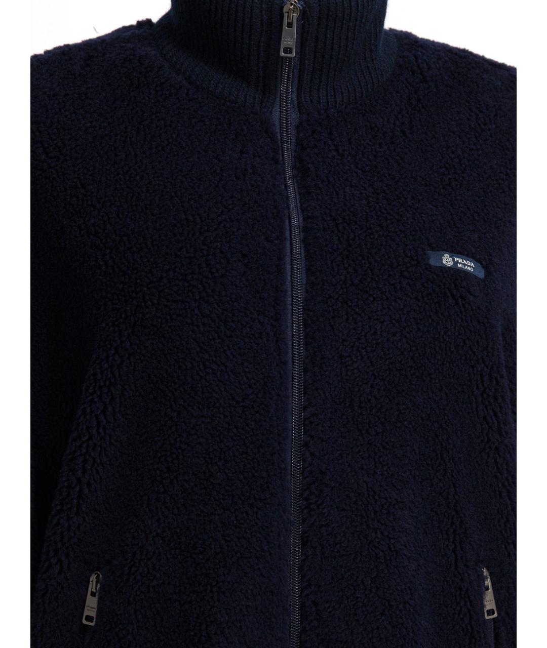PRADA Синяя шерстяная куртка, фото 3