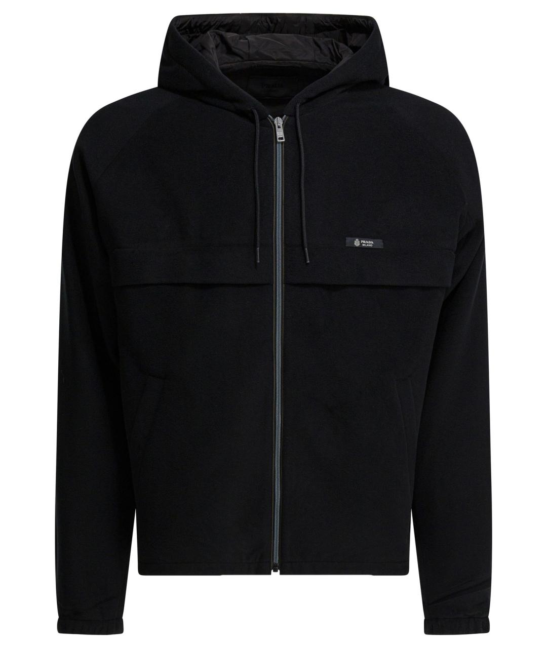 PRADA Черная полиамидовая куртка, фото 1