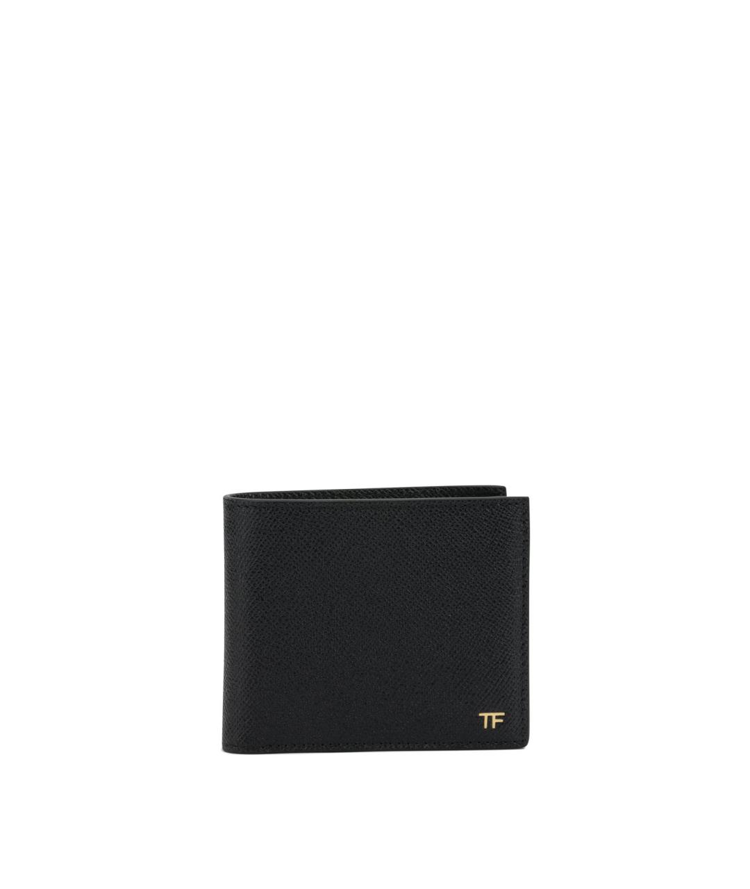 TOM FORD Черный кожаный кошелек, фото 1