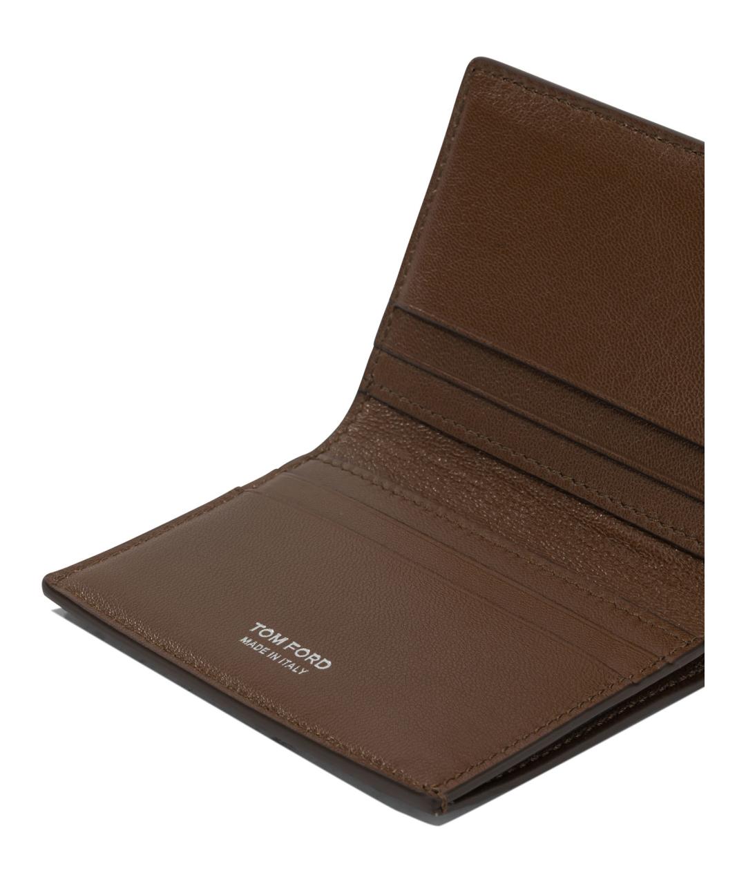 TOM FORD Коричневый кожаный кардхолдер, фото 4
