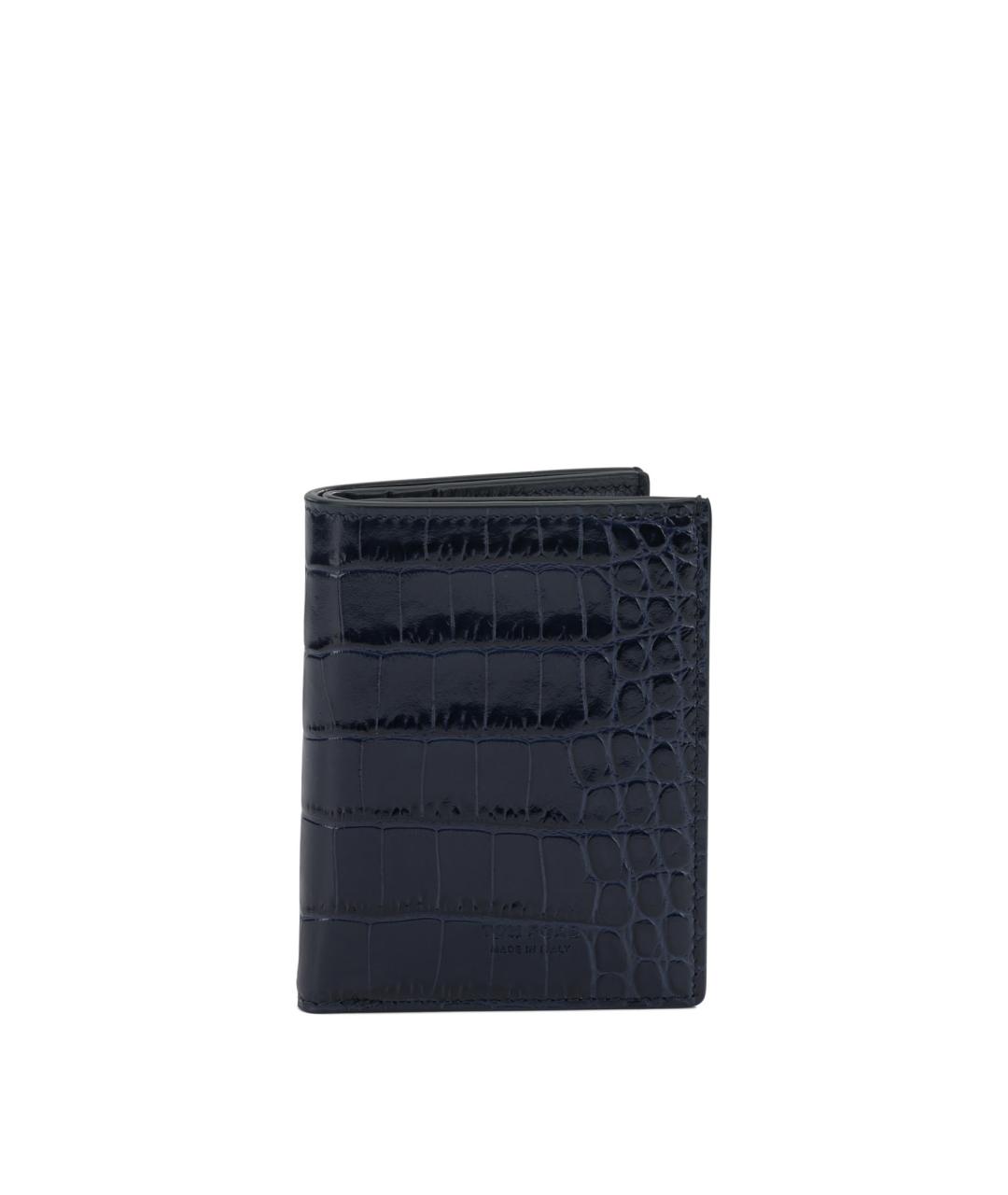 TOM FORD Синий кожаный кардхолдер, фото 1