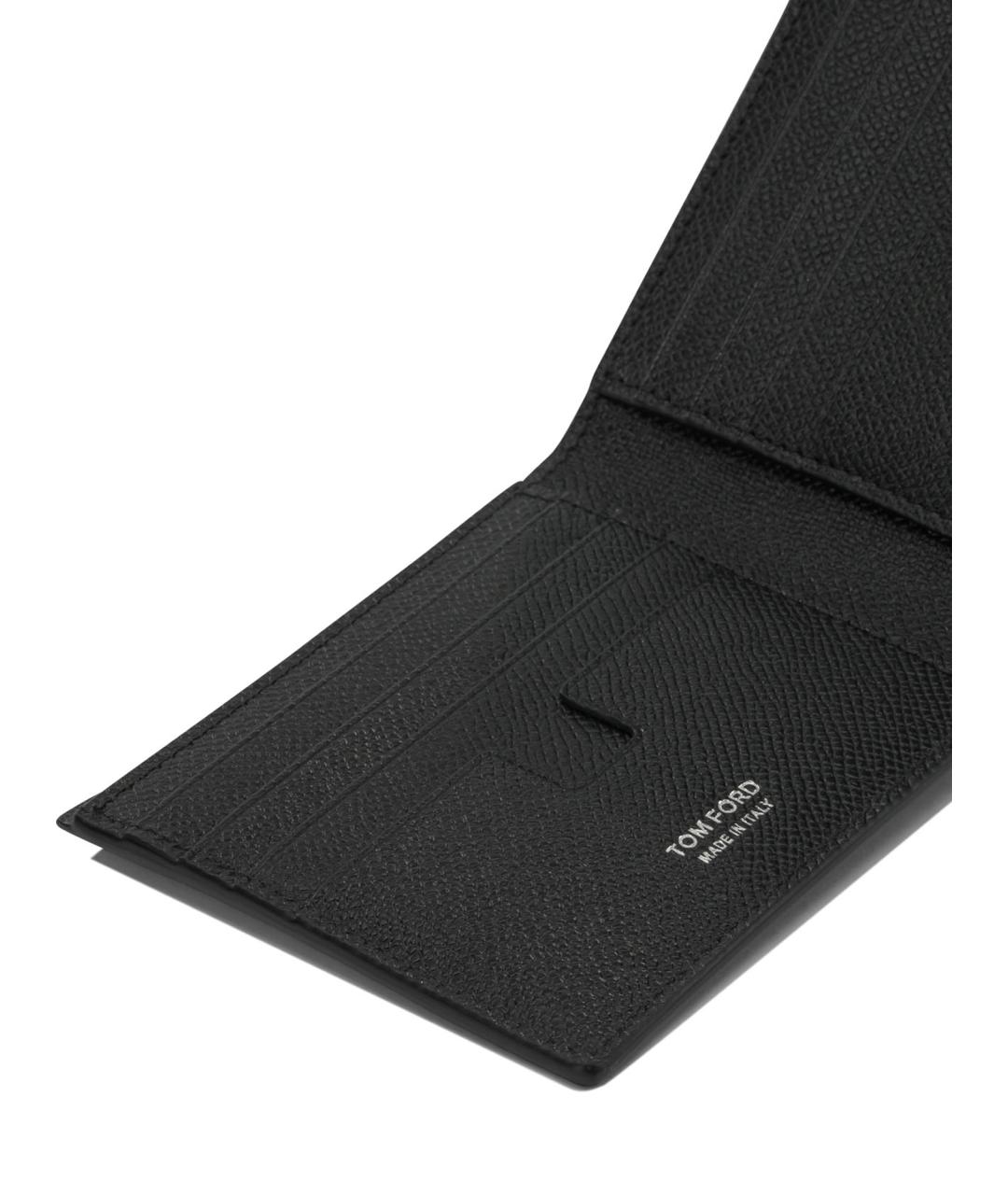 TOM FORD Черный кожаный кошелек, фото 4