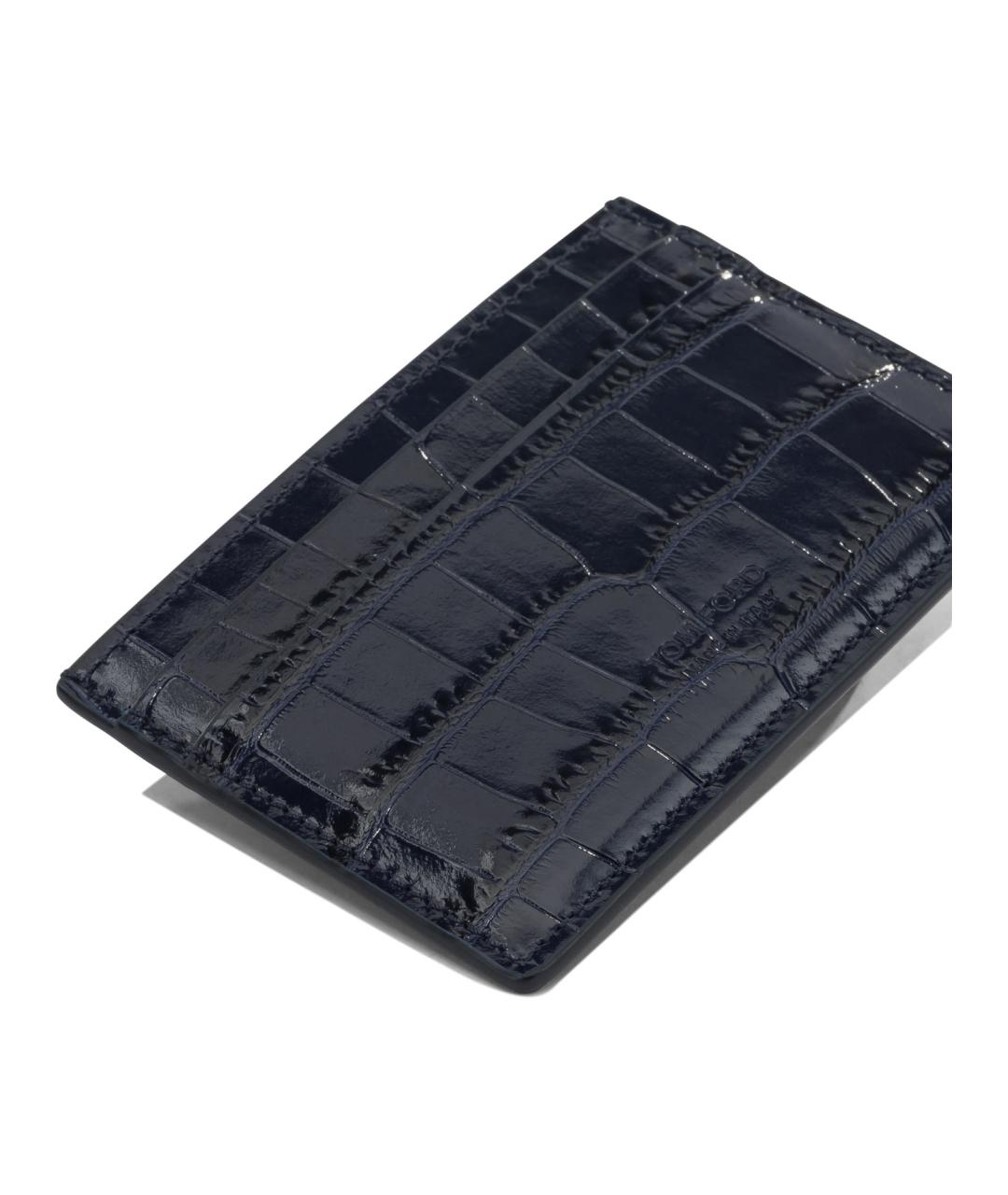 TOM FORD Синий кожаный кардхолдер, фото 4