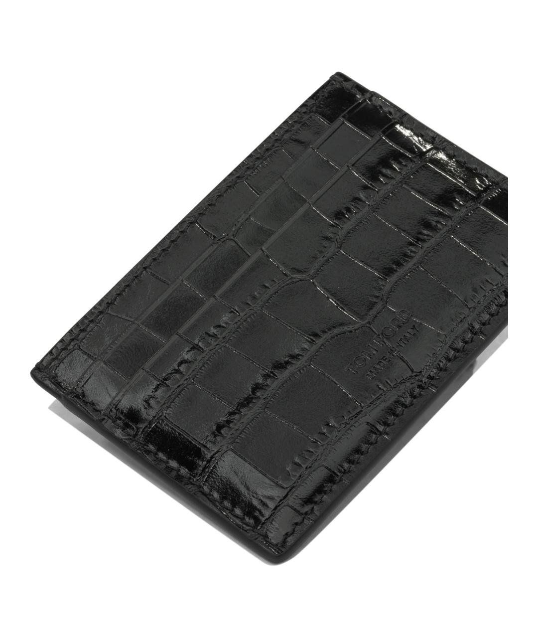 TOM FORD Черный кожаный кардхолдер, фото 4