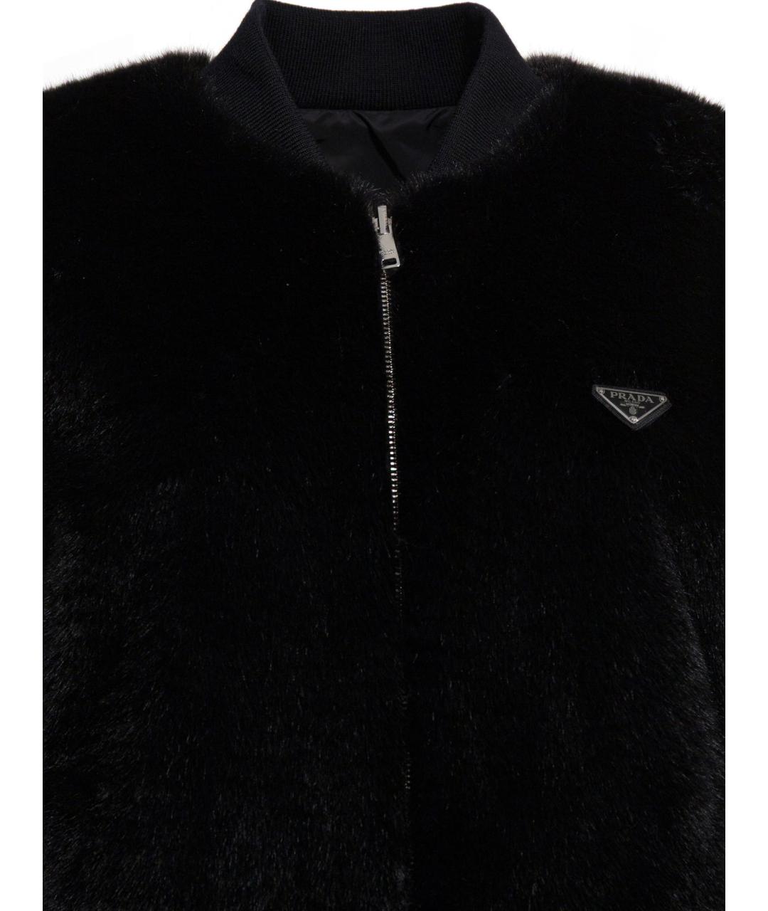 PRADA Черная полиэстеровая куртка, фото 5