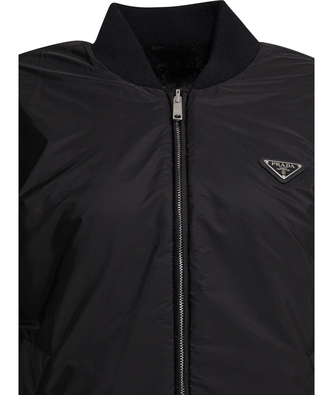 PRADA Черная полиэстеровая куртка, фото 6