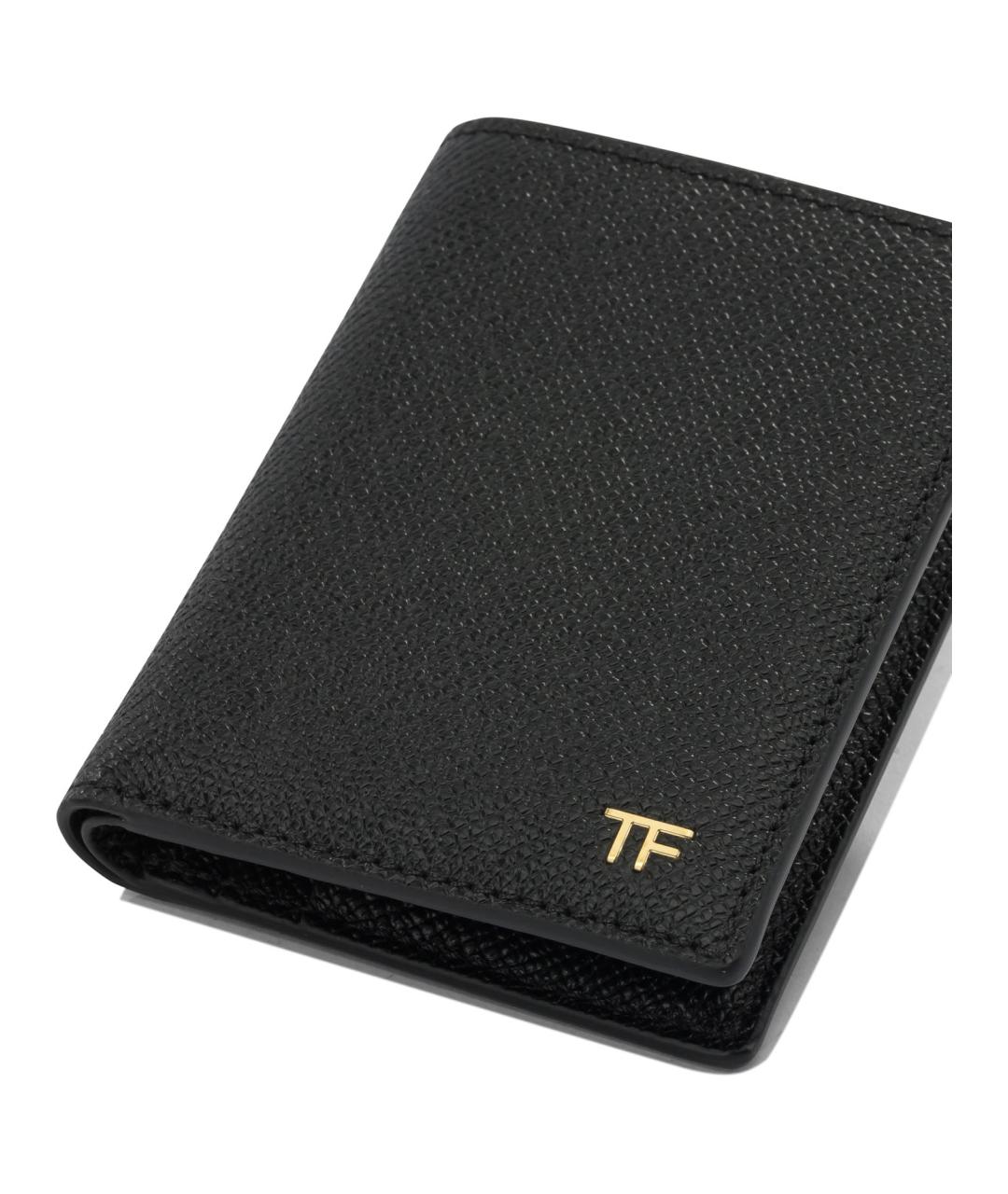 TOM FORD Черный кожаный кардхолдер, фото 4